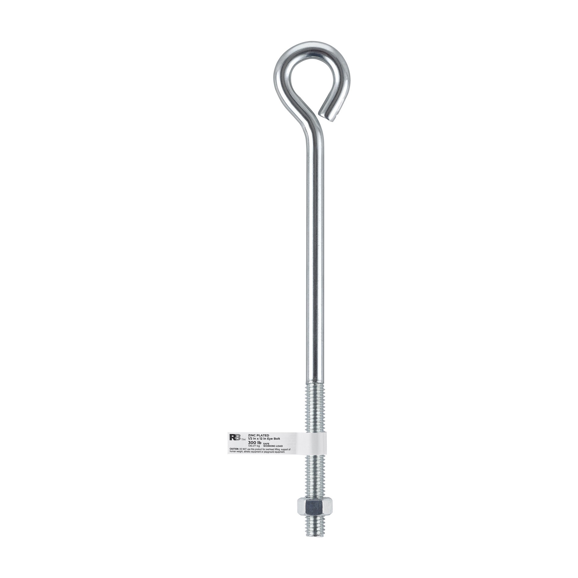 slide 6 of 6, RELIABILT 1/2-in 1/2-in x 12-in Zinc-plated Interior/Exterior Coarse Thread Eye Bolt, 1 ct