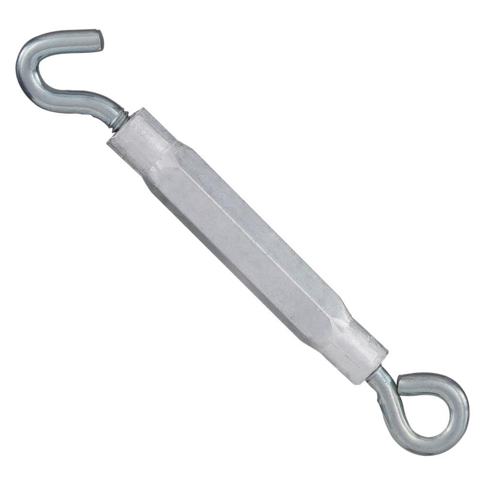 slide 3 of 6, RELIABILT 3/16-in x 5-1/2-in Aluminum/Steel Hook and eye Turnbuckle, 1 ct