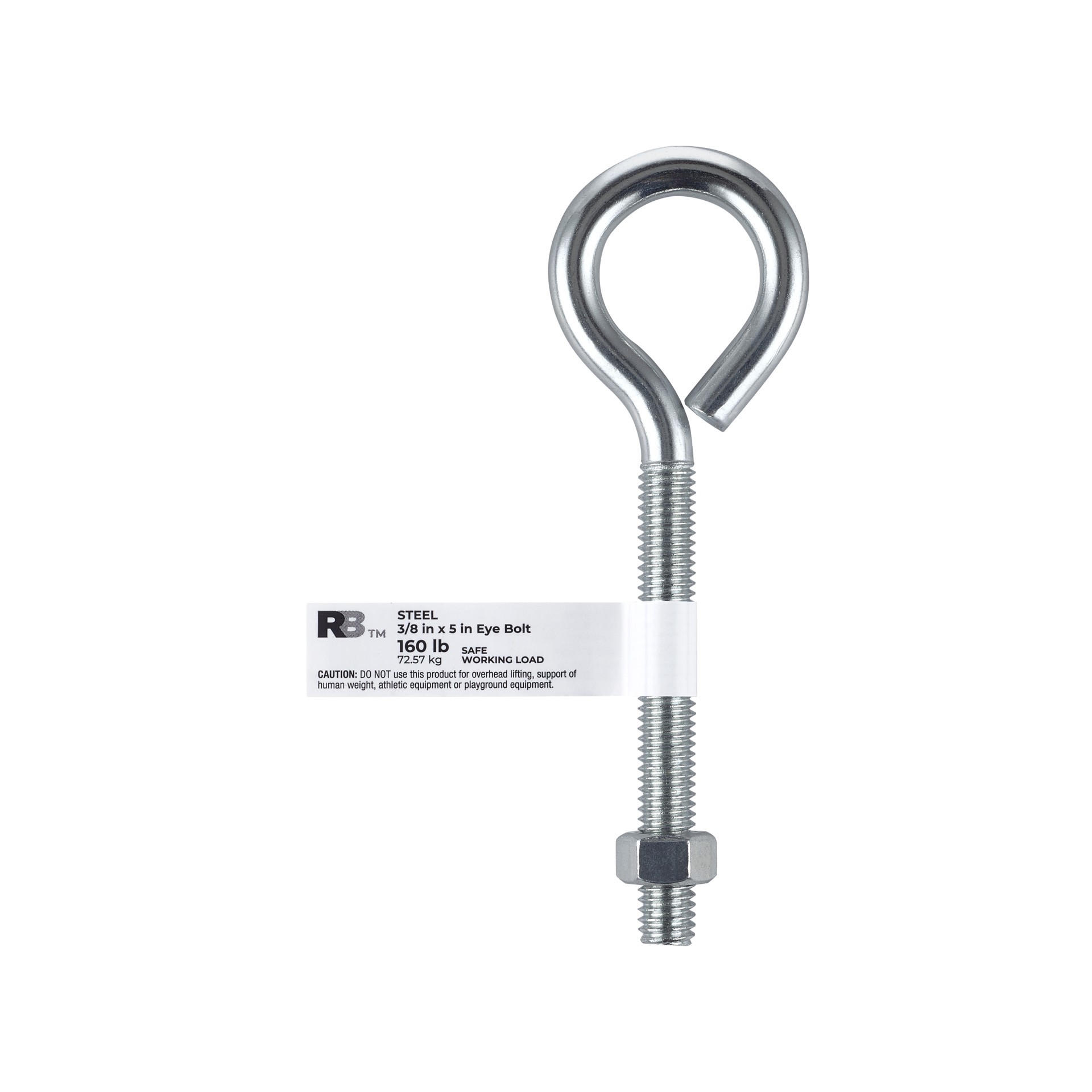 slide 4 of 6, RELIABILT 3/8-in 3/8-in x 5-in Zinc-plated Interior/Exterior Coarse Thread Eye Bolt, 1 ct