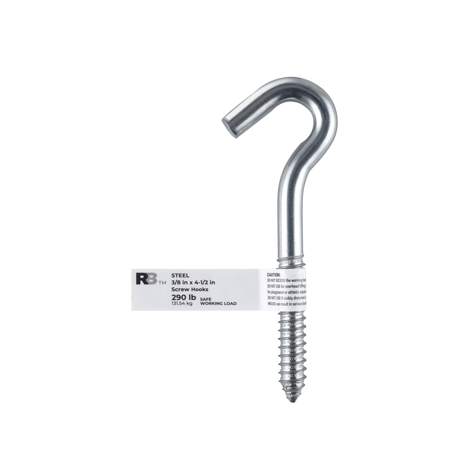slide 4 of 5, RELIABILT 2.50-in Zinc Plated Steel Screw hook, 1 ct