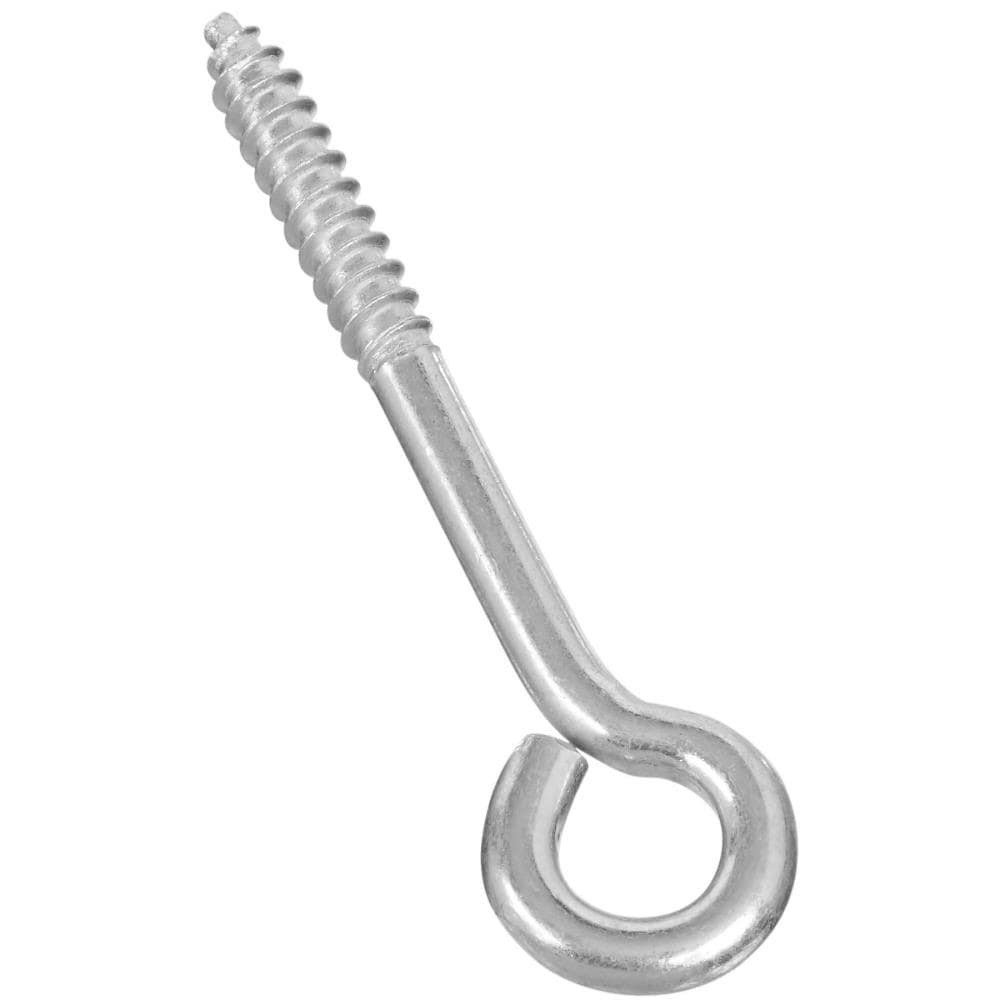 slide 4 of 5, RELIABILT 1/4-in 1-1/2-in Zinc-plated Interior/Exterior Coarse Thread Eye Bolt, 1 ct