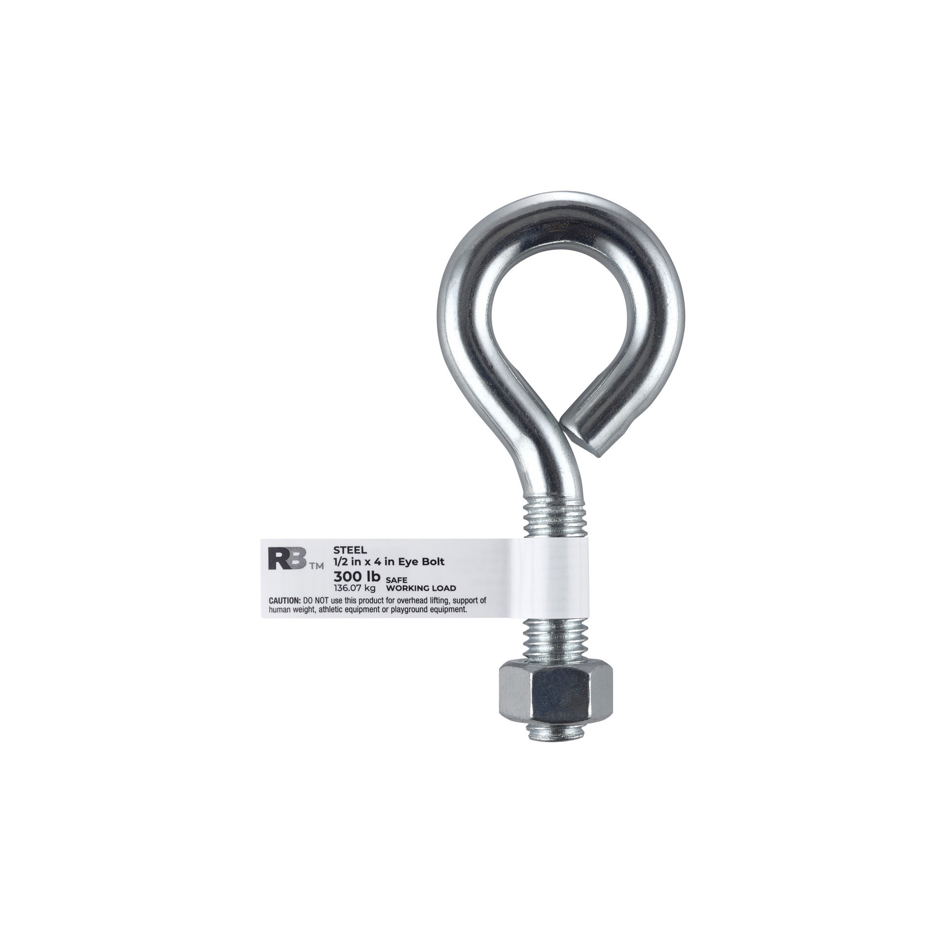 slide 6 of 6, RELIABILT 1/2-in 1/2-in x 1-3/4-in Zinc-plated Interior/Exterior Coarse Thread Eye Bolt, 1 ct