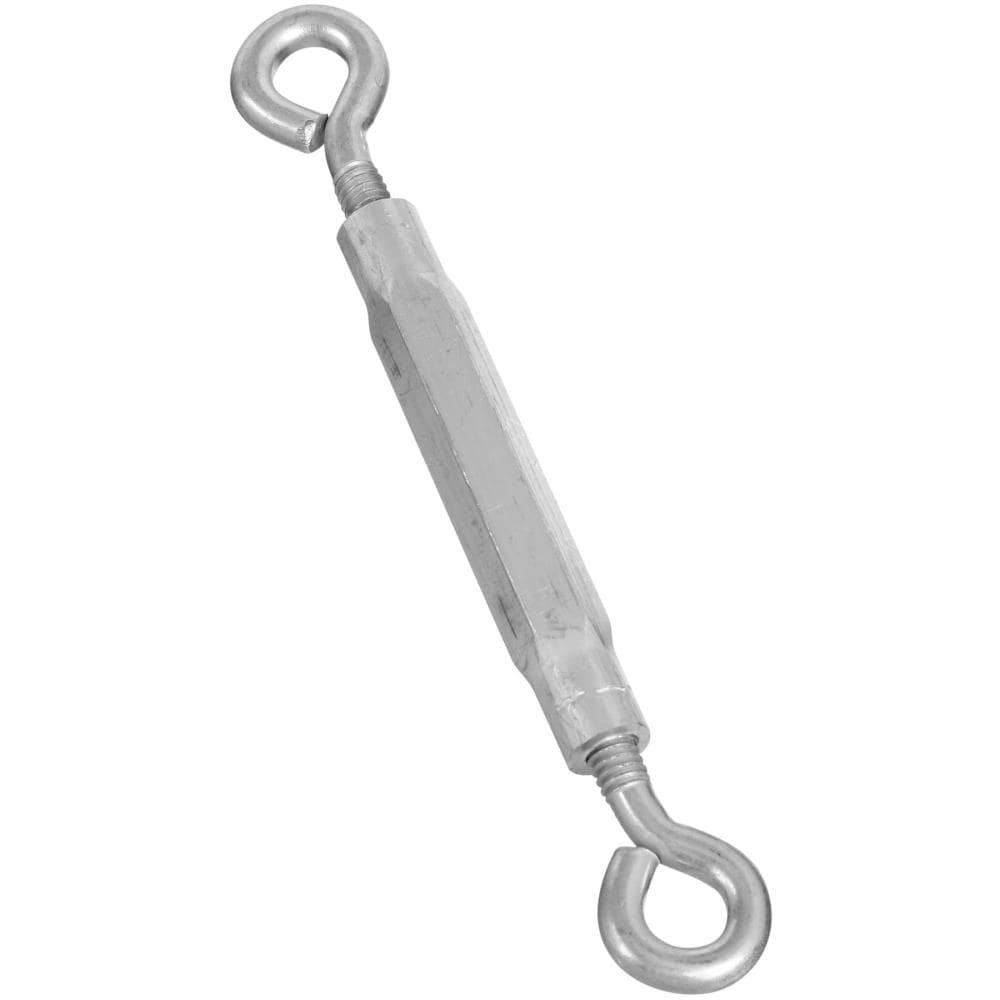 slide 4 of 6, RELIABILT 1/4 x 7-1/2 Aluminum/Steel Eye and eye Turnbuckle, 1 ct