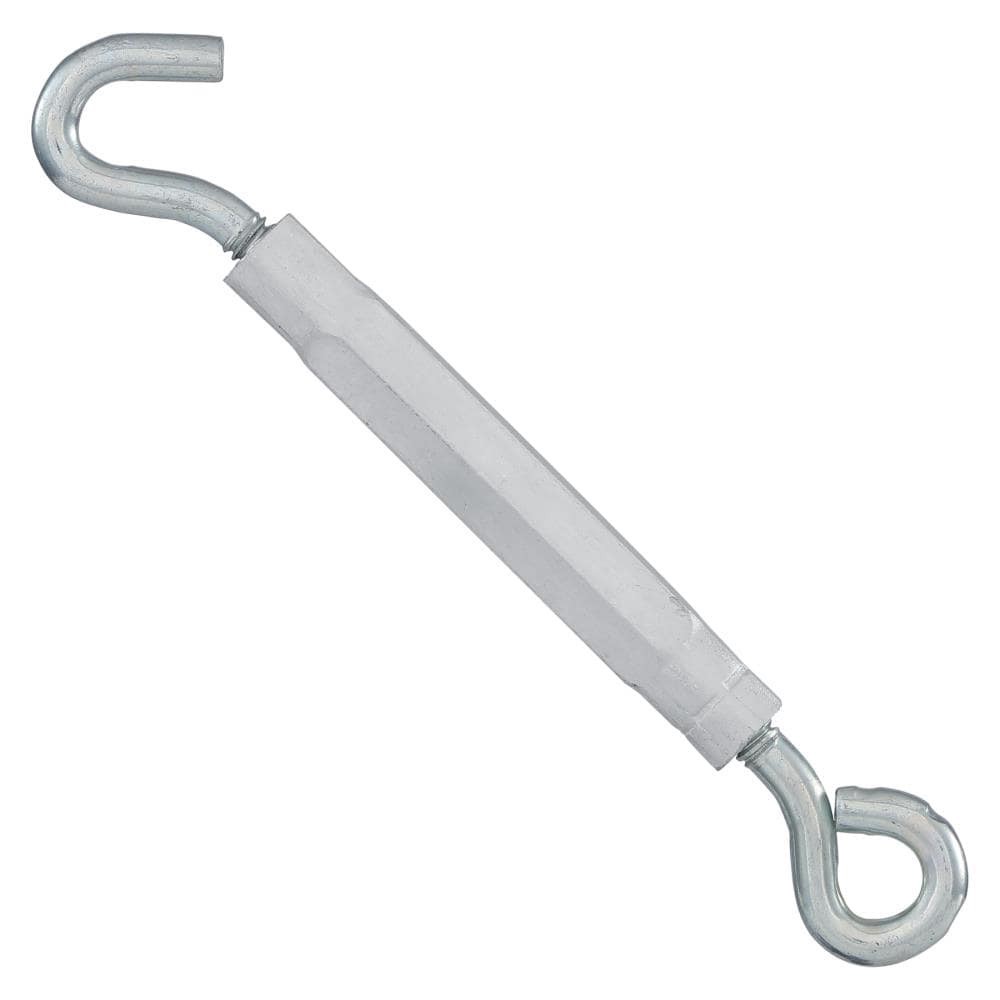 slide 5 of 6, RELIABILT 1/4 x 7-1/2 Aluminum/Steel Hook and eye Turnbuckle, 1 ct