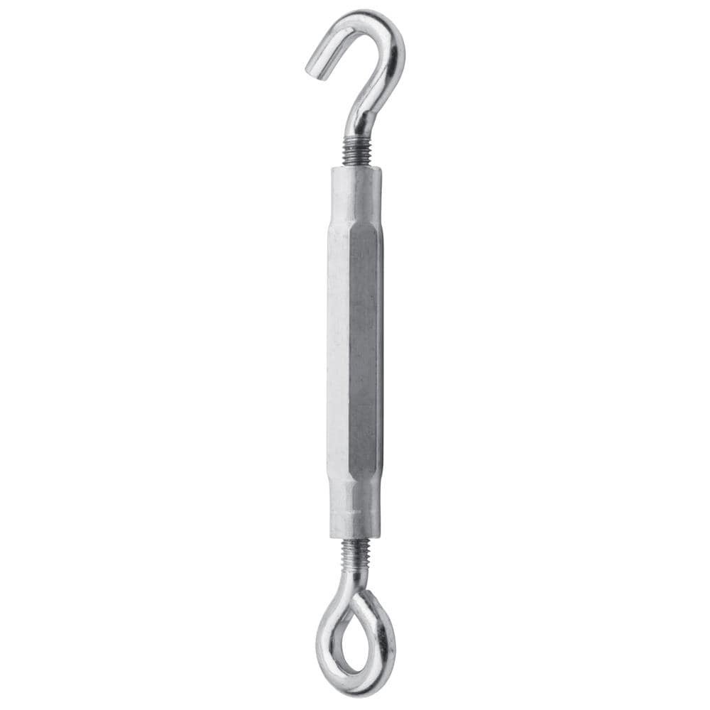slide 3 of 6, RELIABILT 3/8 x 10-1/2 Aluminum/Steel Hook and eye Turnbuckle, 1 ct