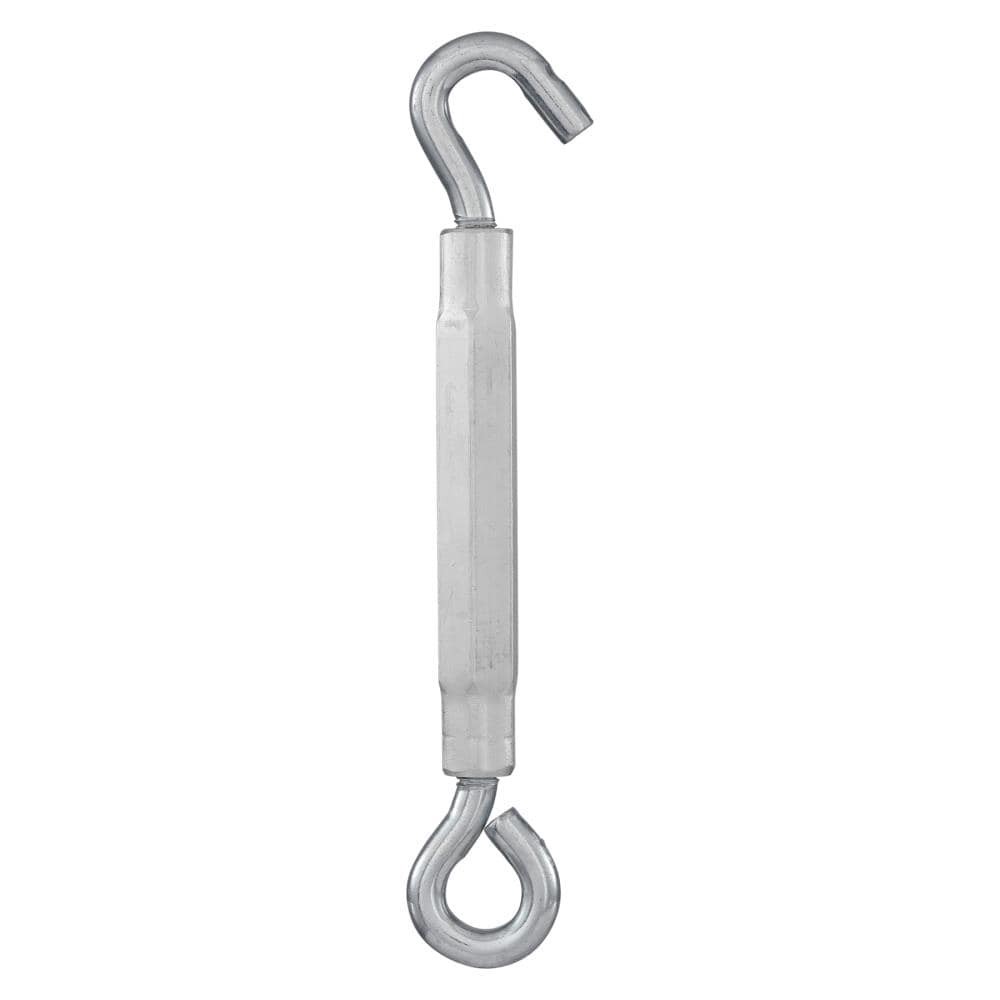 slide 6 of 6, RELIABILT 3/8 x 10-1/2 Aluminum/Steel Hook and eye Turnbuckle, 1 ct