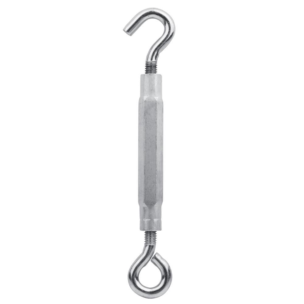 slide 1 of 6, RELIABILT 3/8 x 10-1/2 Aluminum/Steel Hook and eye Turnbuckle, 1 ct