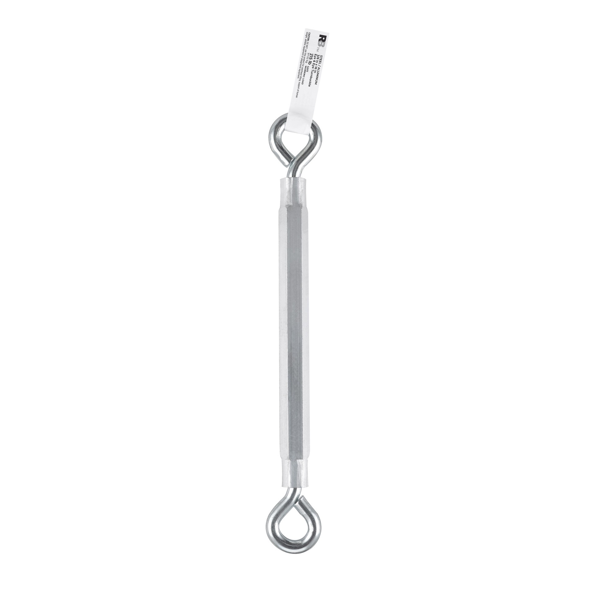 slide 6 of 6, RELIABILT 3/8-in x 16-in Aluminum/Steel Eye and eye Turnbuckle, 1 ct