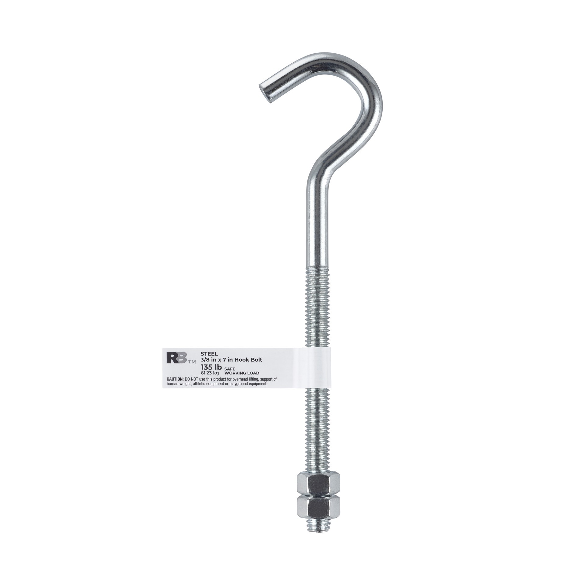 slide 6 of 6, RELIABILT 3/8-in 3/8-in x 7-in Zinc-plated Interior/Exterior Coarse Thread Eye Bolt, 1 ct