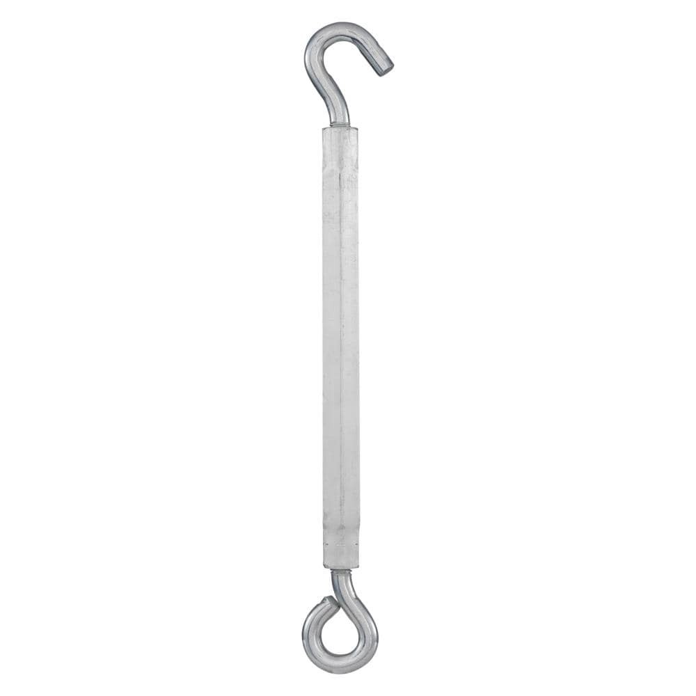 slide 1 of 6, RELIABILT 3/8-in x 16-in Aluminum/Steel Hook and eye Turnbuckle, 1 ct