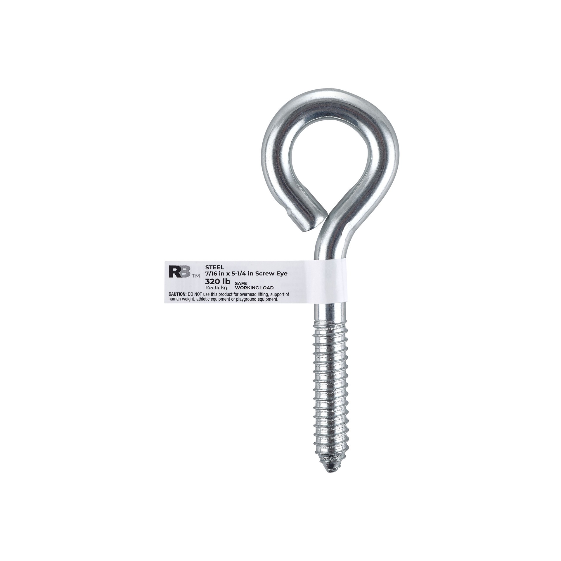 slide 6 of 6, RELIABILT 7/16-in 2-1/5-in Zinc-plated Interior/Exterior Fine Thread Eye Bolt, 1 ct