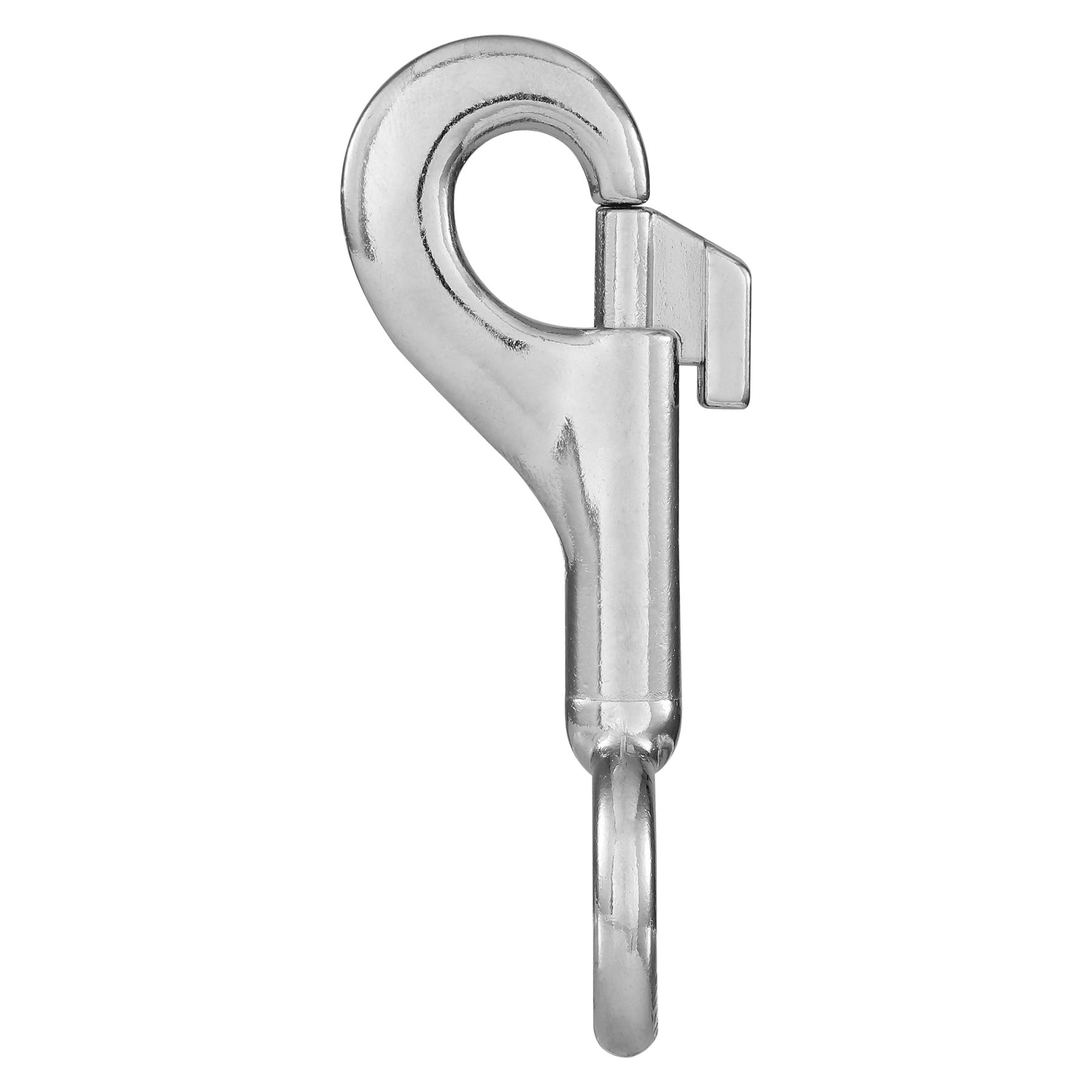 slide 1 of 6, RELIABILT 5/8-in x 3-1/4-in Bolt Snap in Nickel Plated, 1 ct