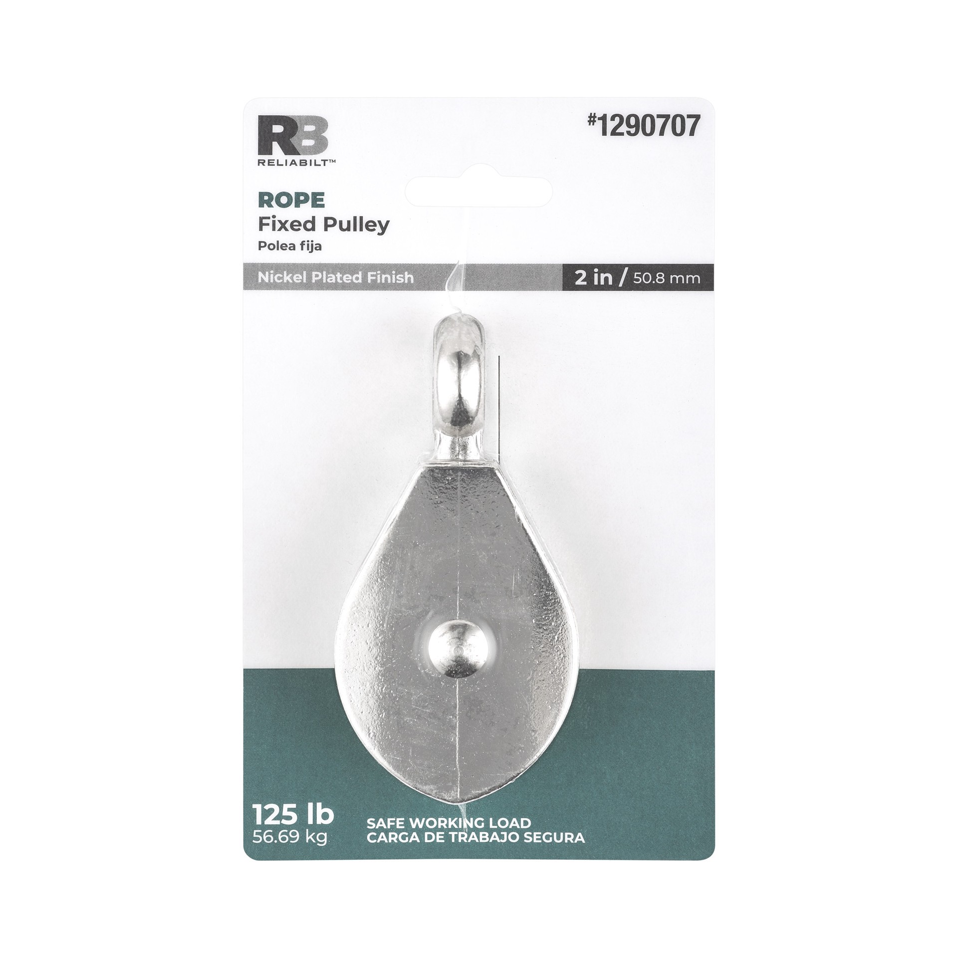 slide 4 of 6, RELIABILT 2-in Single Rope Fixed eye Pulley, 1 ct