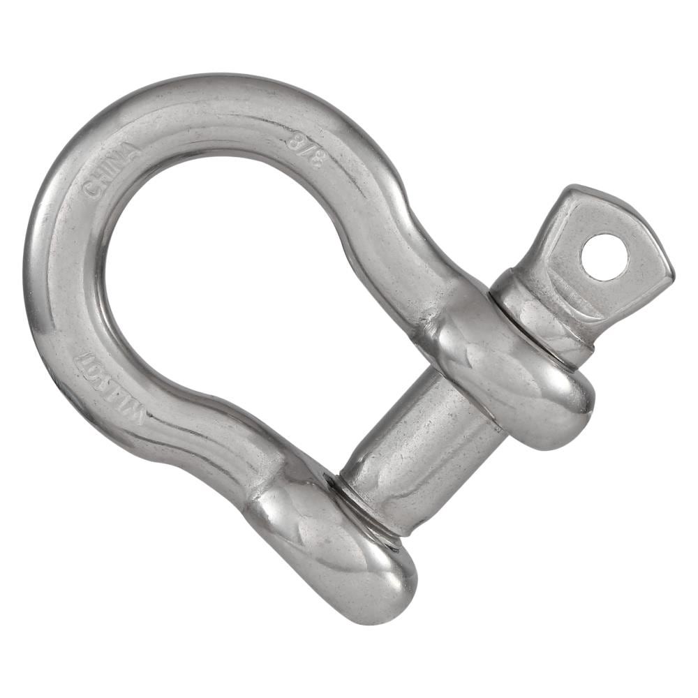 slide 3 of 6, RELIABILT N100-280- 3/8-in Anchor Shackles in Stainless Steel, 1 ct