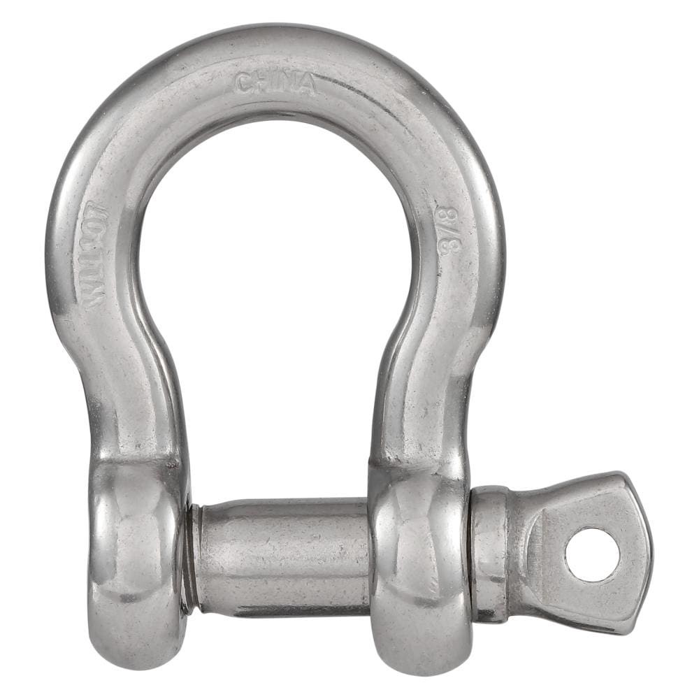 slide 1 of 6, RELIABILT N100-280- 3/8-in Anchor Shackles in Stainless Steel, 1 ct