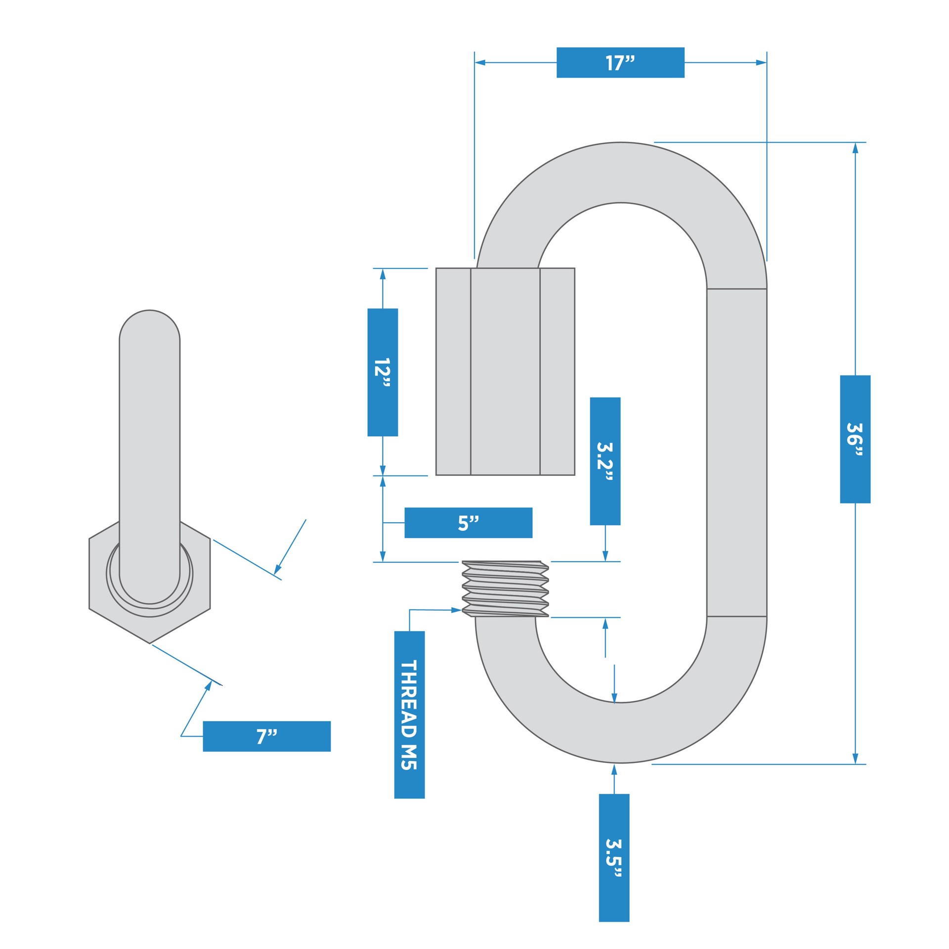 slide 4 of 6, RELIABILT N100-264- 1/8-in Quick Links in Zinc Plated, 1 ct
