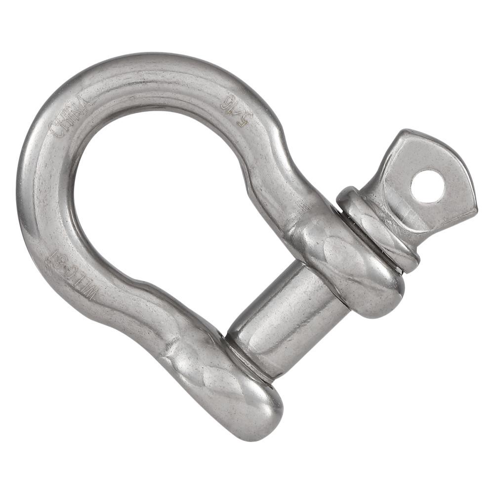 slide 3 of 4, RELIABILT N100-279 (V3251) 5/16-in Anchor Shackles in Stainless Steel, 1 ct