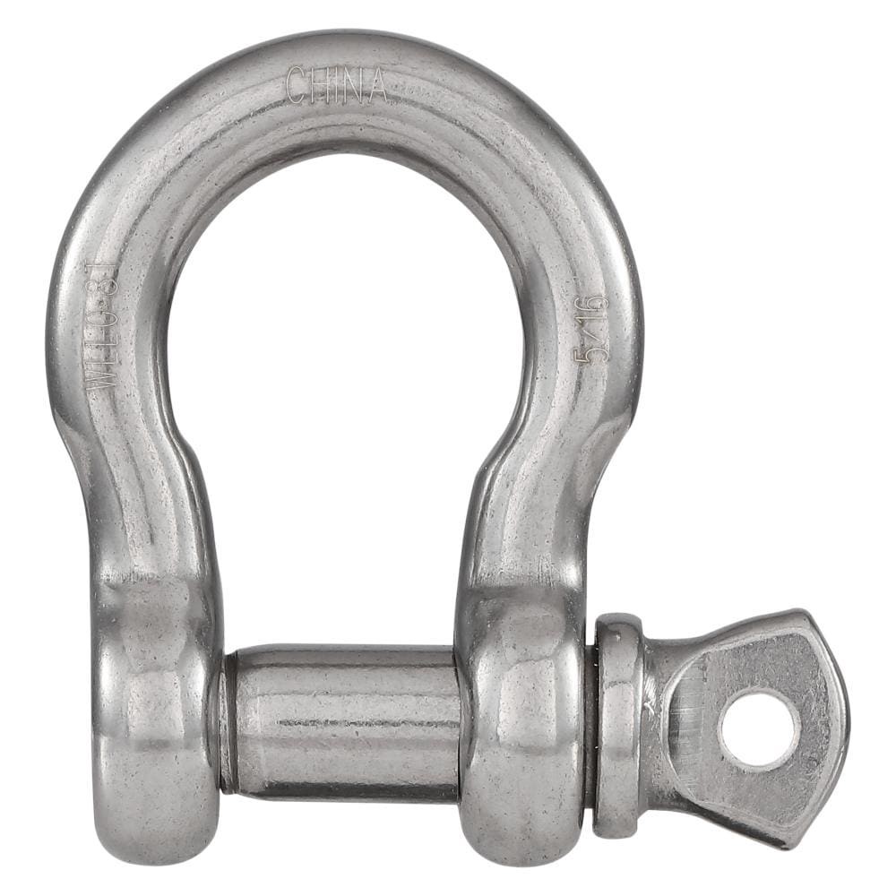 slide 1 of 4, RELIABILT N100-279 (V3251) 5/16-in Anchor Shackles in Stainless Steel, 1 ct