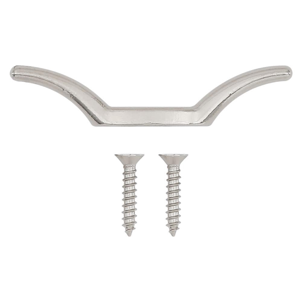 slide 3 of 6, RELIABILT N100-312- 2-1/2-in Rope Cleats in Nickel, 1 ct