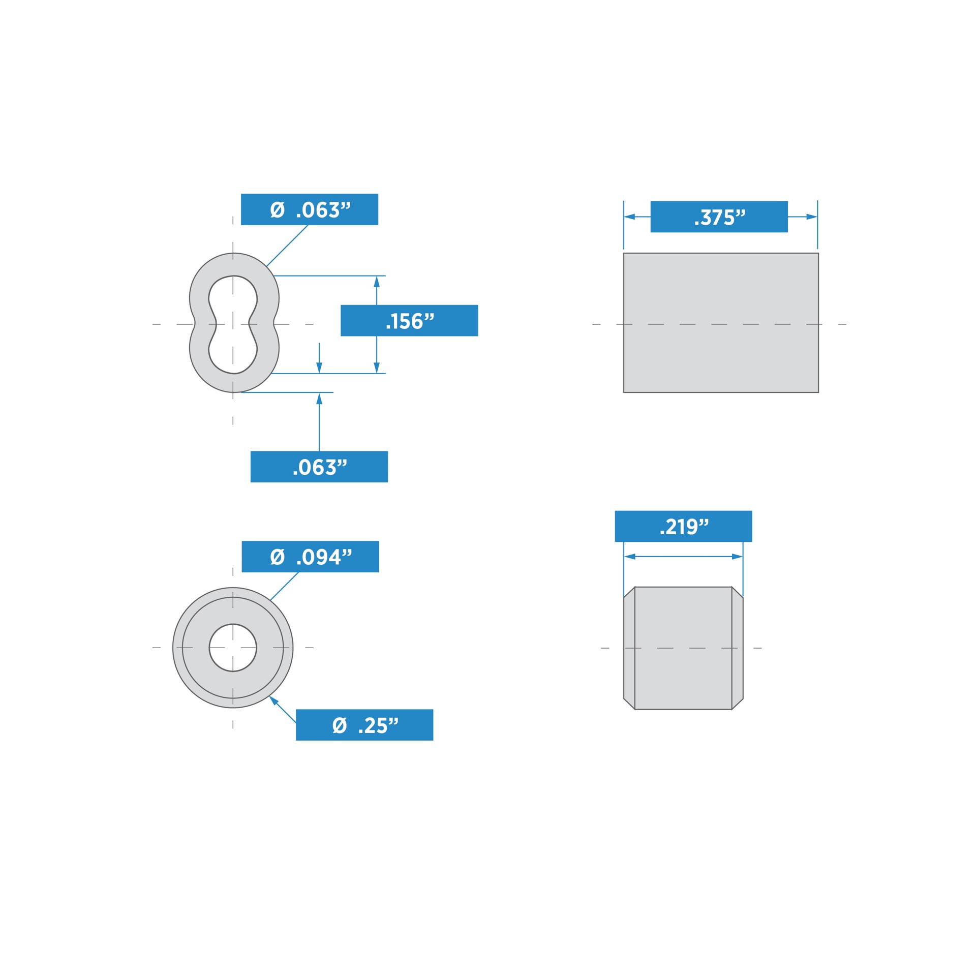slide 3 of 5, National Hardware N100-294- 1/16-in Ferrules and Stop in Aluminum, 1 ct