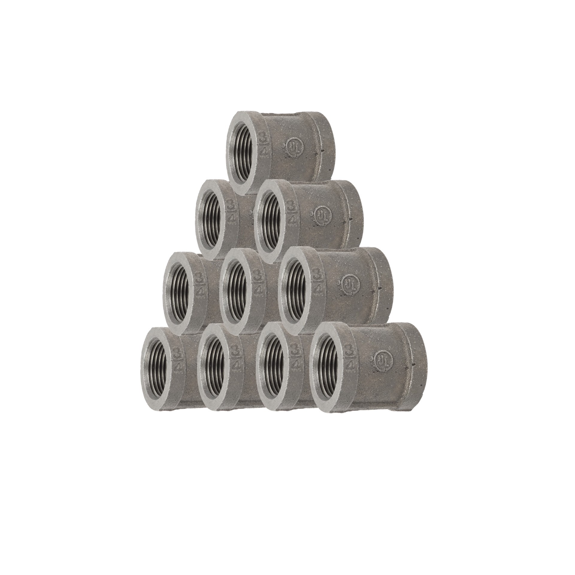 slide 3 of 6, RELIABILT 3/4-in Black Coupling, 1 ct