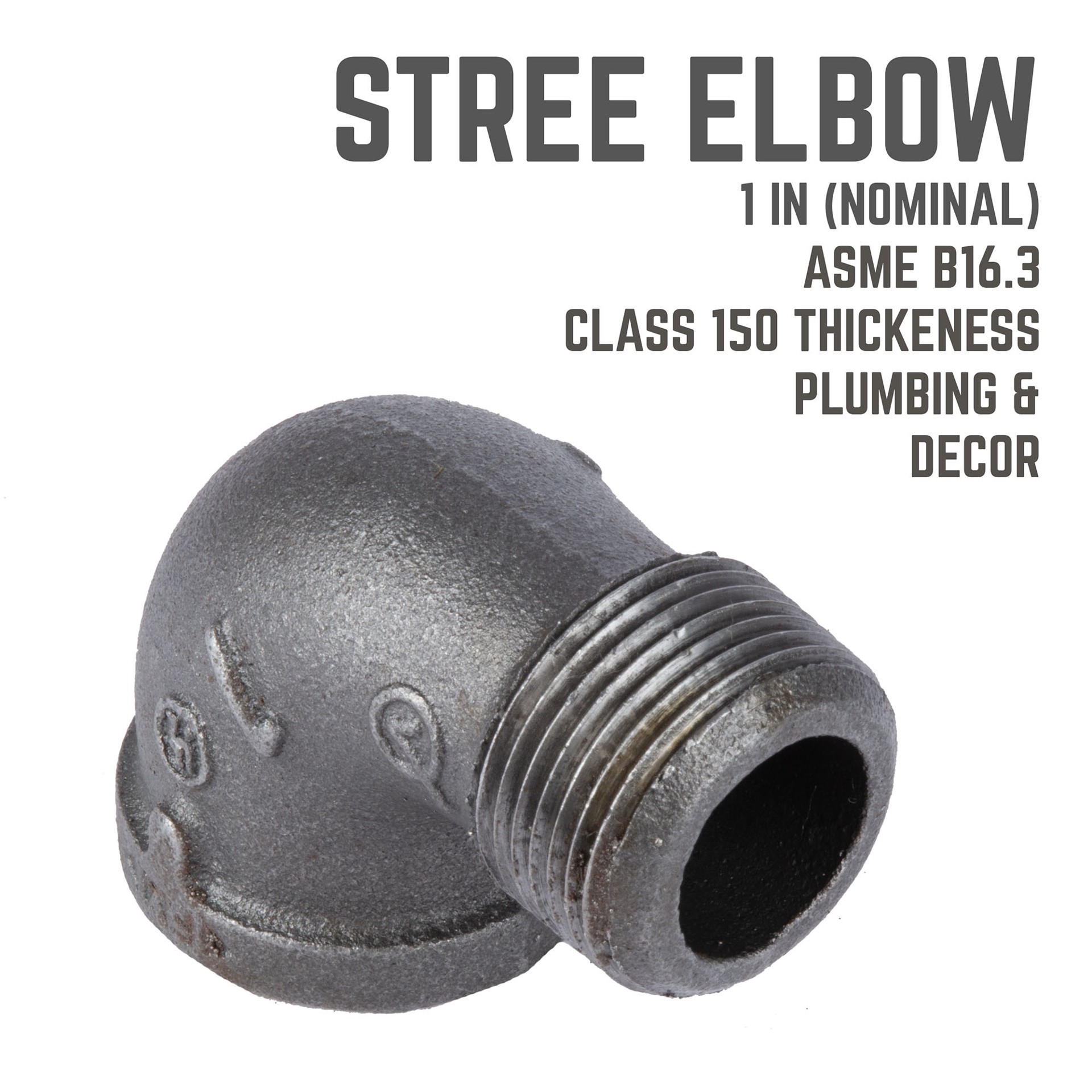 slide 5 of 6, RELIABILT 1-in 90-Degree Black Street Elbow, 1 ct