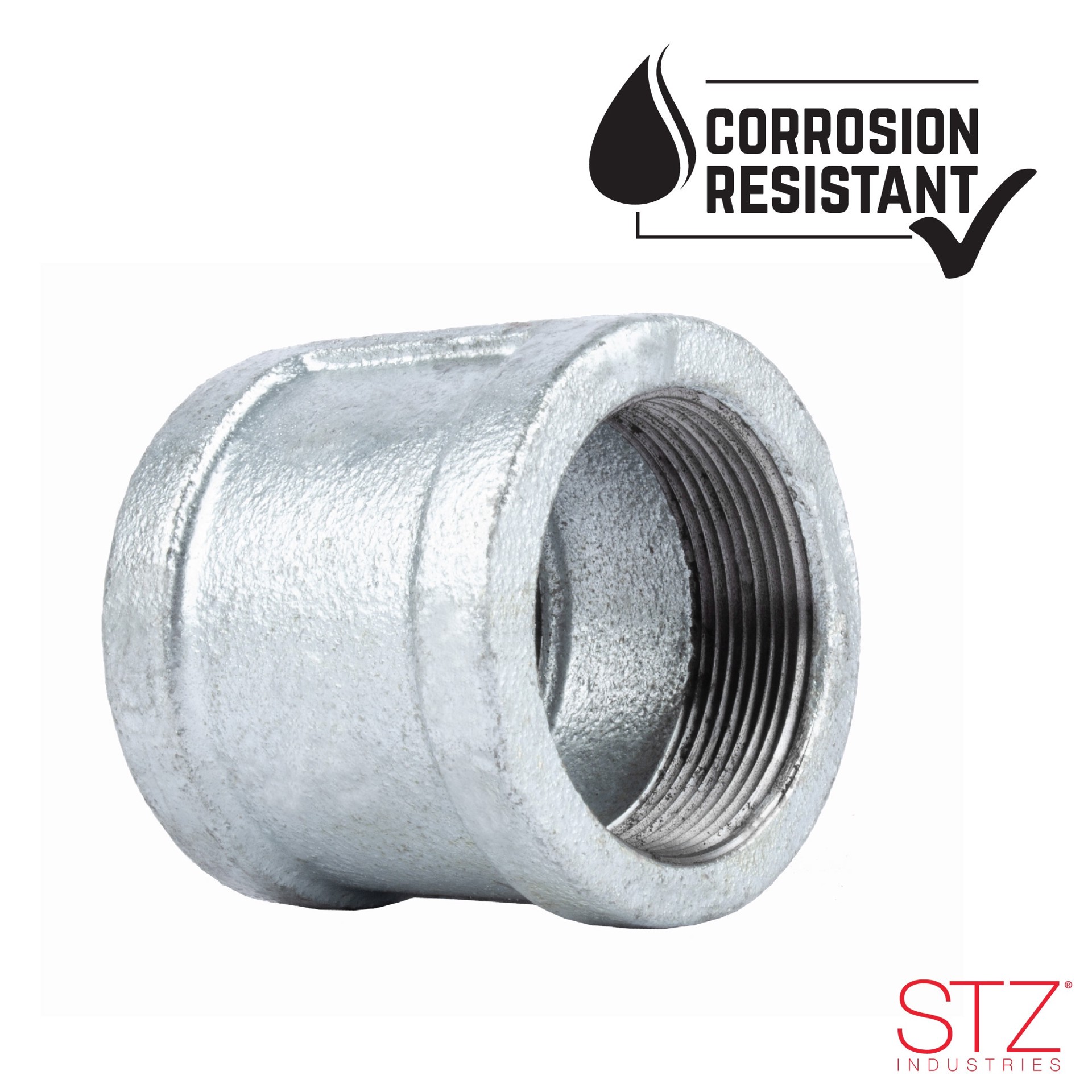 slide 6 of 6, RELIABILT 1-1/4-in Galvanized Coupling, 1 ct