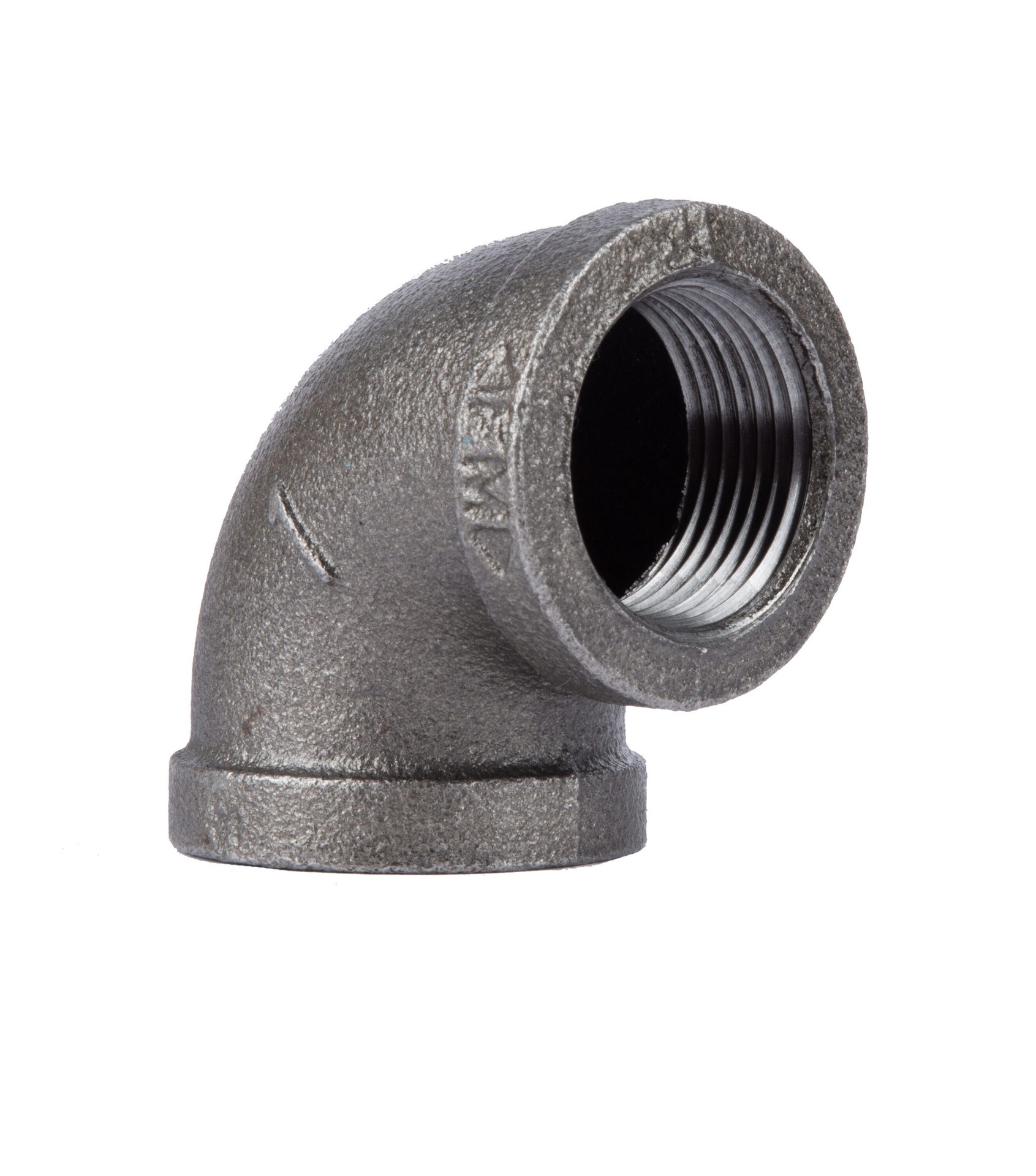 slide 2 of 6, RELIABILT 1-in 90-Degree Black Elbow, 1 ct