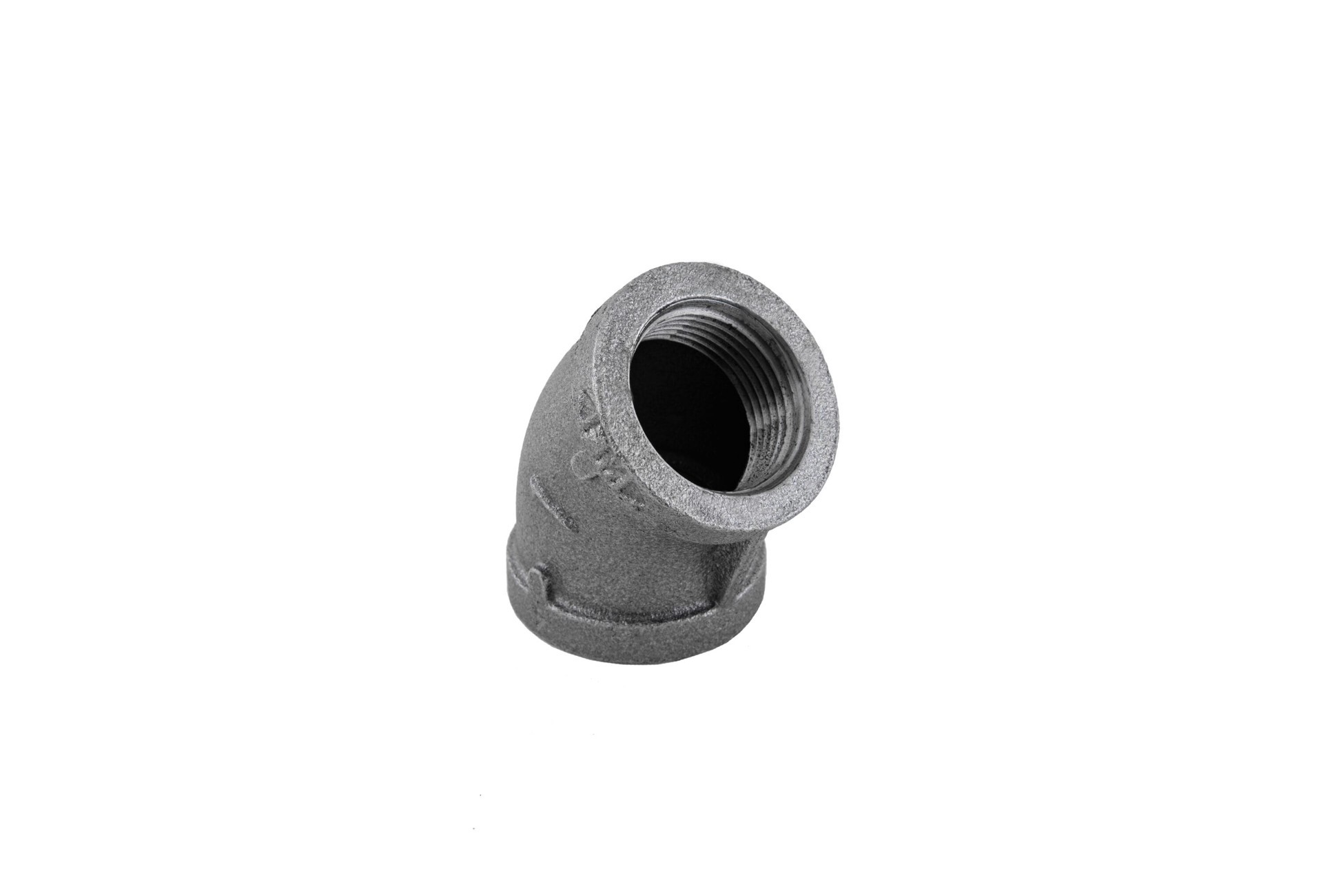 slide 4 of 6, RELIABILT 1-in 45-Degree Black Elbow, 1 ct
