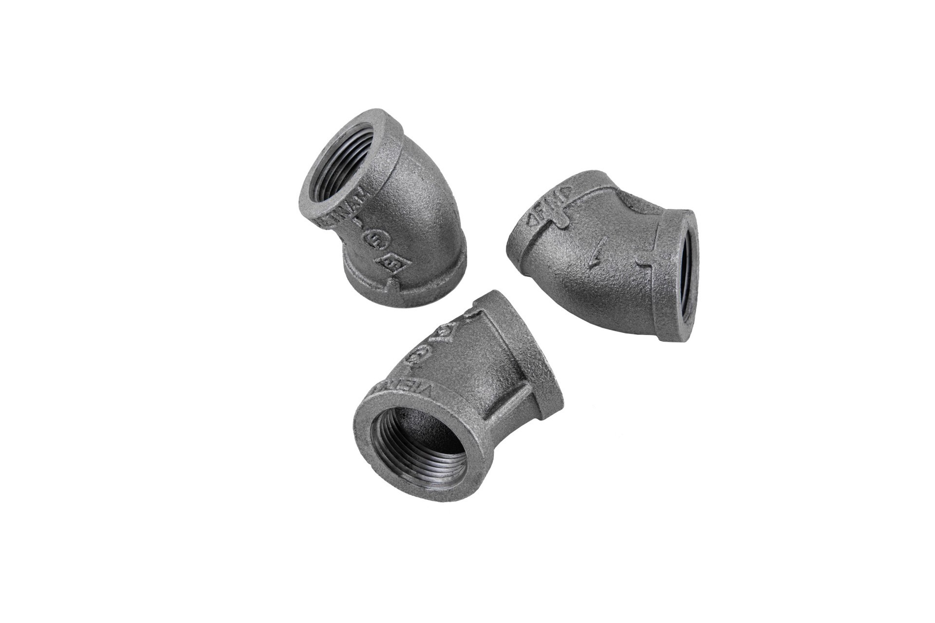 slide 6 of 6, RELIABILT 1-in 45-Degree Black Elbow, 1 ct