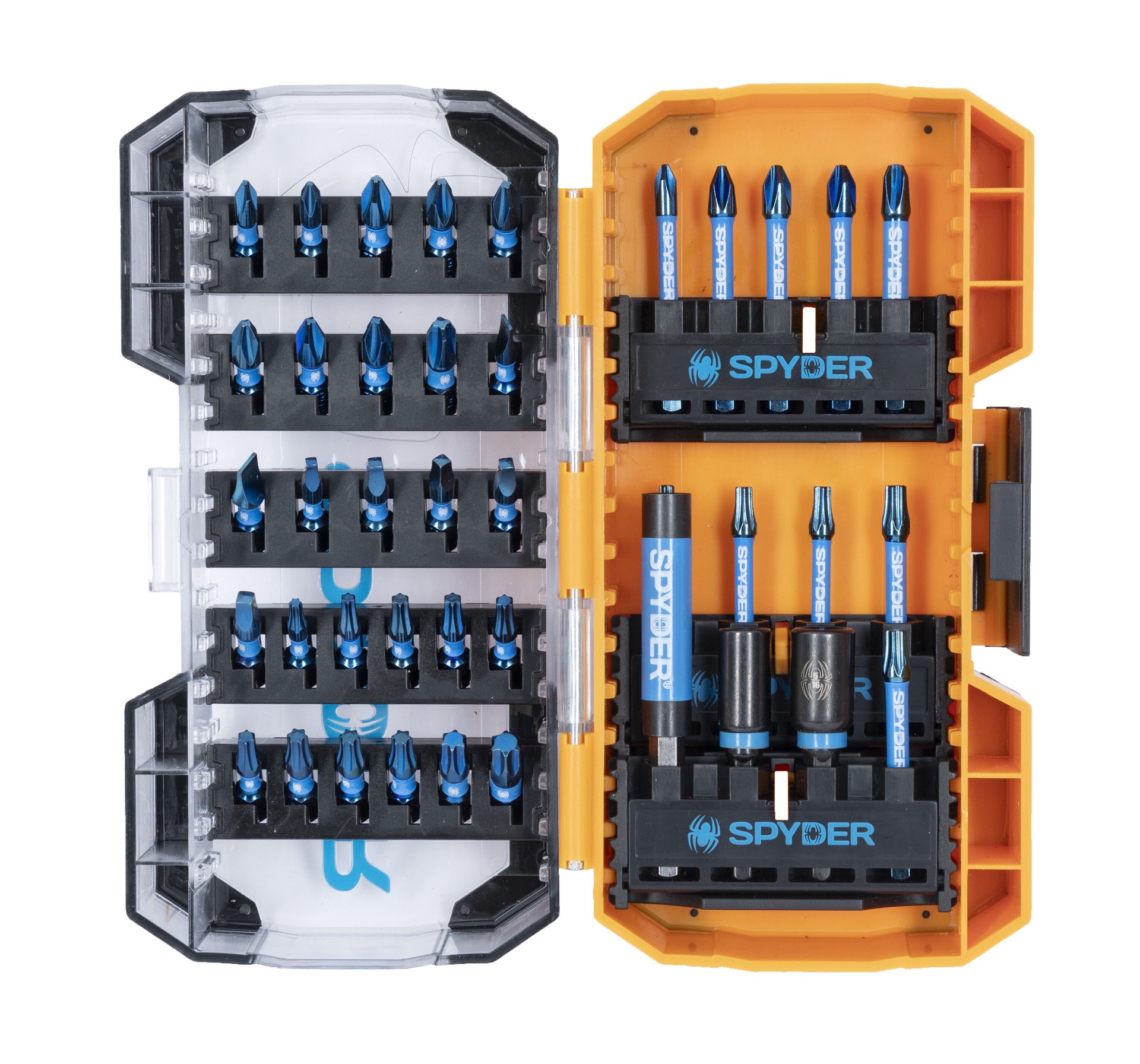 slide 1 of 6, Spyder Mach-Blue 1/4-in x Impact Driver Bit 40 -Piece, 1 ct