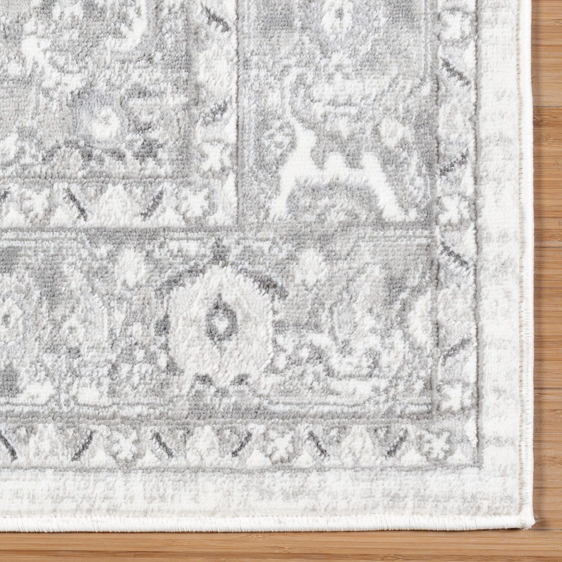 slide 3 of 4, GERTMENIAN 5 x 7 (ft) Loomed Gray Rectangular Indoor Pet Friendly Area rug, 1 ct