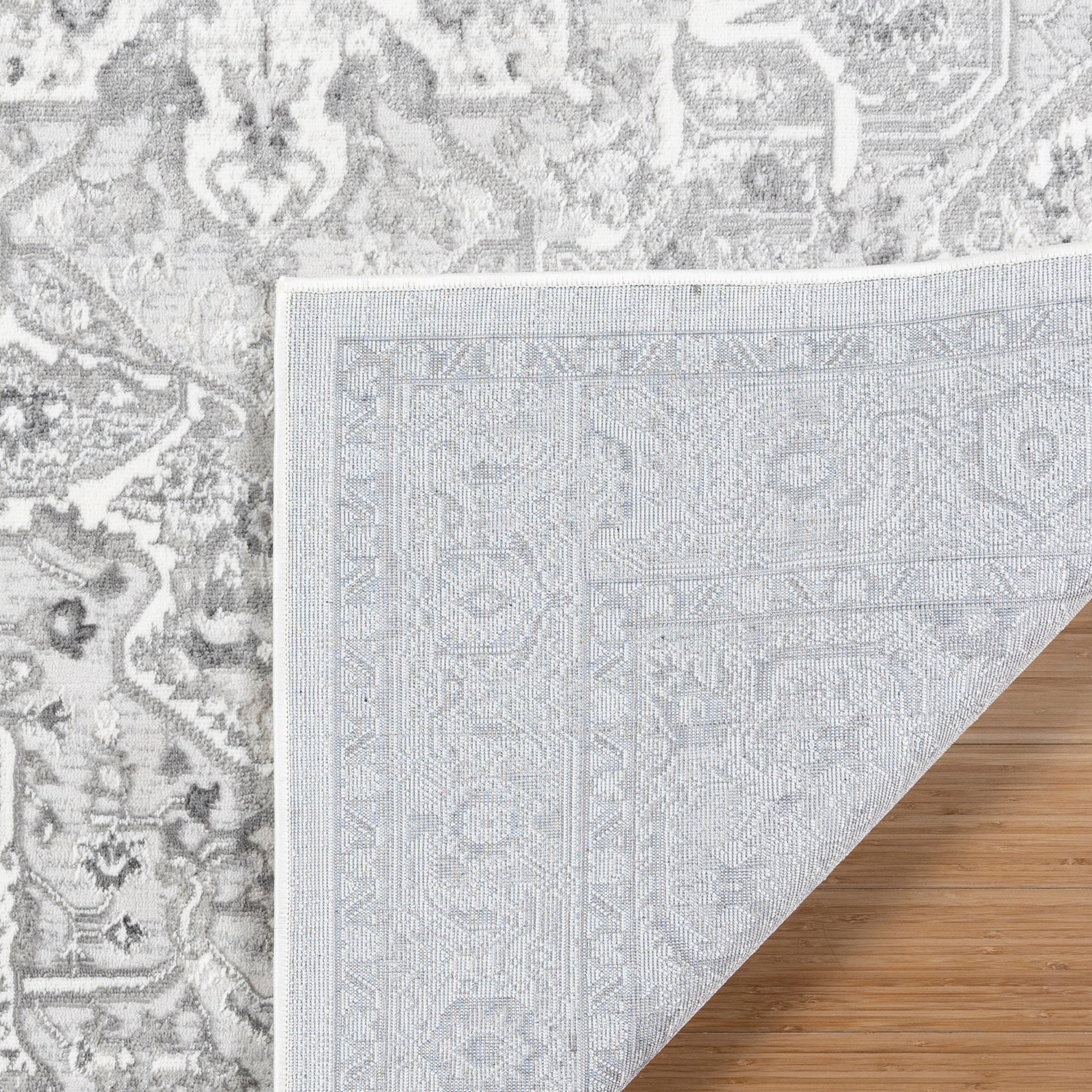 slide 4 of 4, GERTMENIAN 5 x 7 (ft) Loomed Gray Rectangular Indoor Pet Friendly Area rug, 1 ct