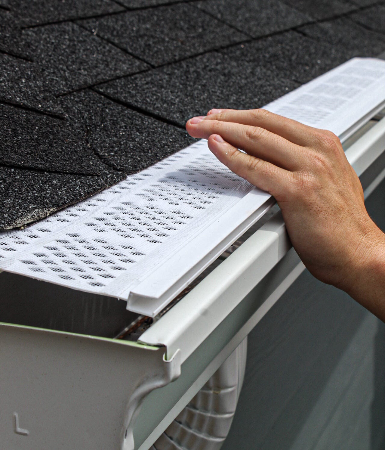 slide 6 of 6, Spectra Armour Mesh 6" x 3' Vinyl White Gutter Guard Vinyl K style 6-in x 3-ft Gutter guard, 1 ct