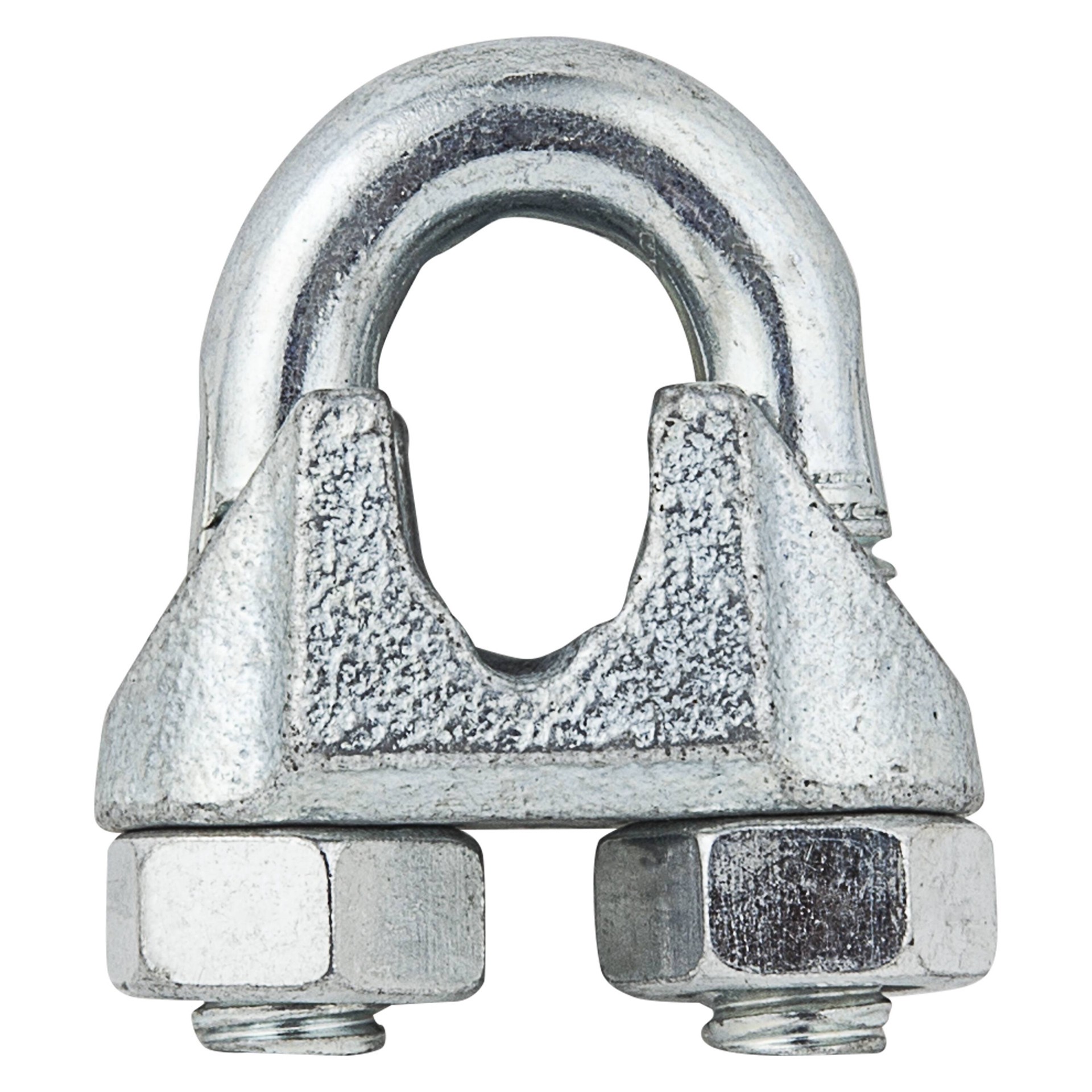 slide 3 of 6, RELIABILT N100-259- 1/8-in Wire Cable Clamp in Zinc Plated, 1 ct