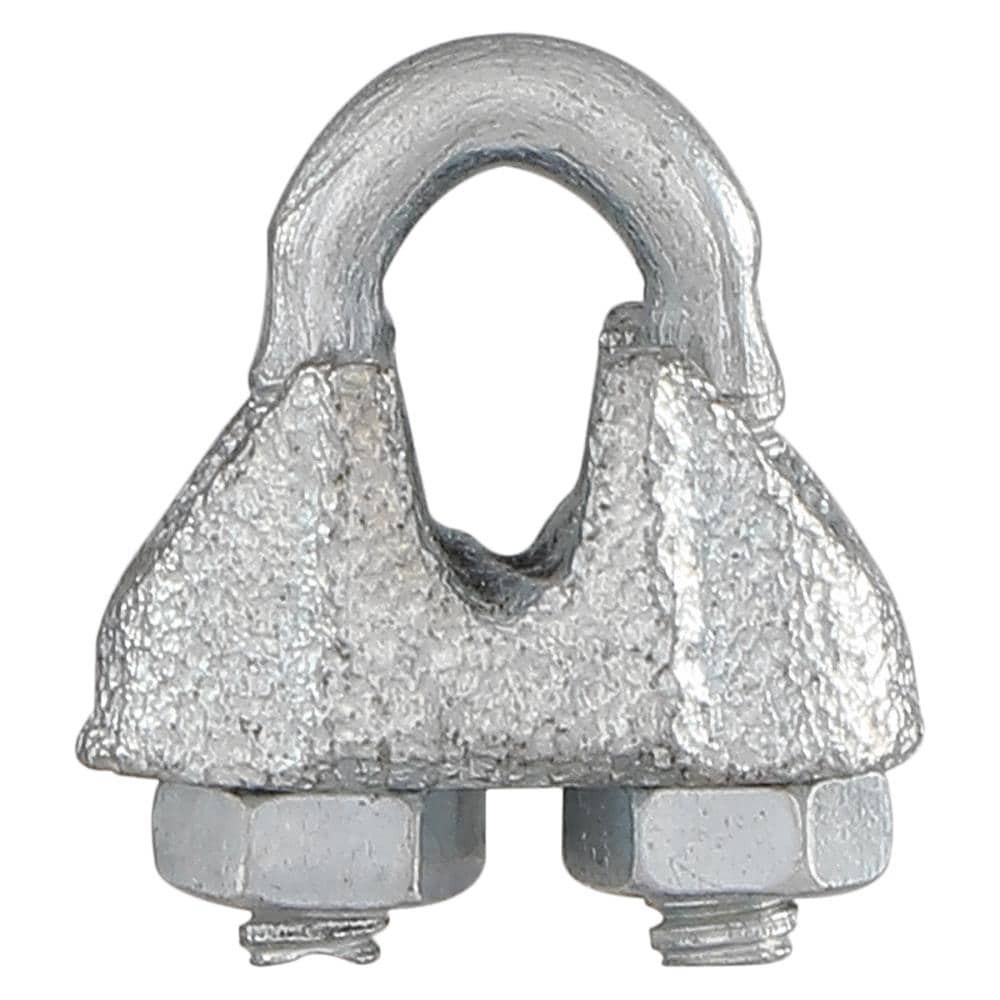 slide 1 of 6, RELIABILT N100-259- 1/8-in Wire Cable Clamp in Zinc Plated, 1 ct