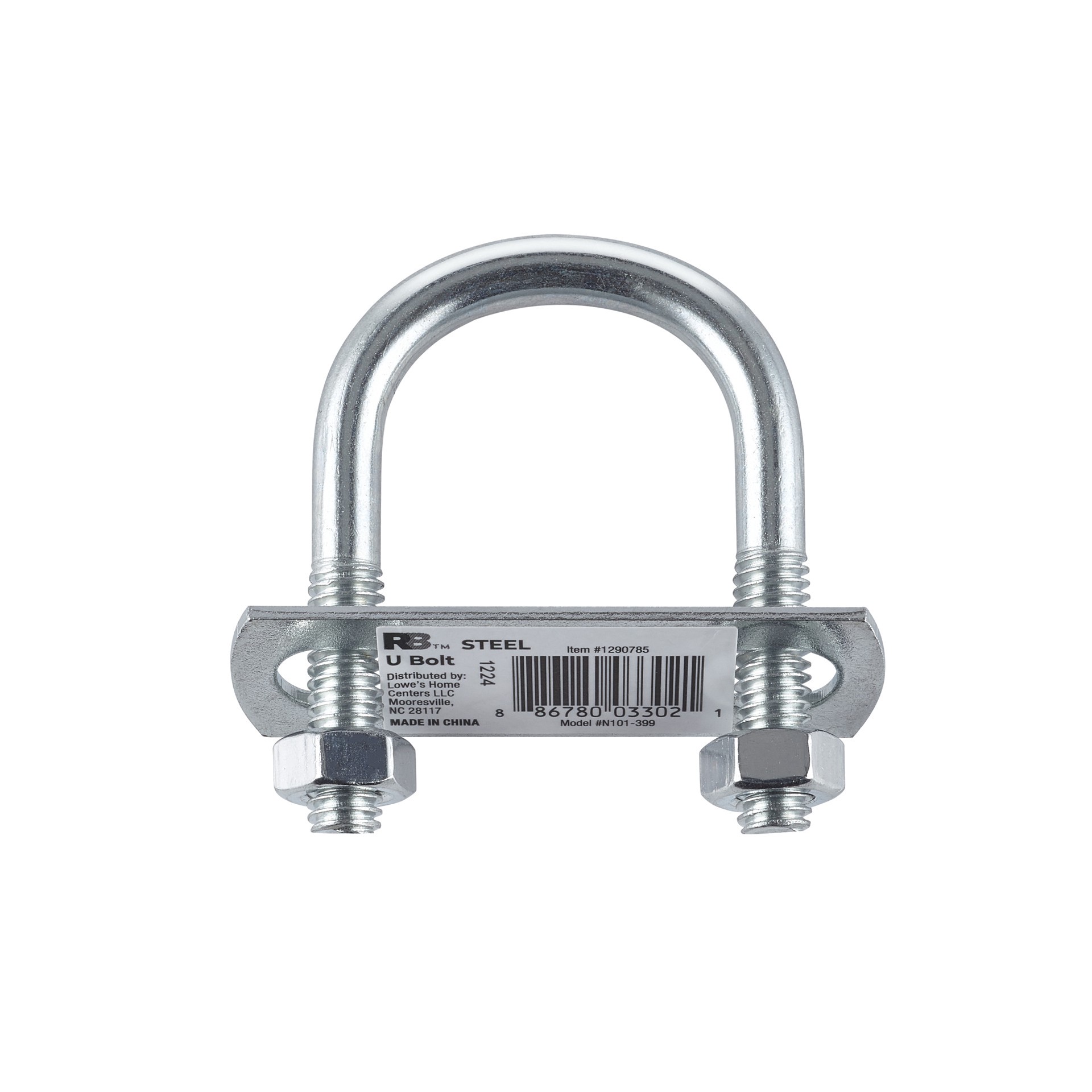 slide 5 of 5, RELIABILT 5/16-in 2-1/2-in Zinc-plated Interior/Exterior Fine Thread U-bolt Bolt, 1 ct