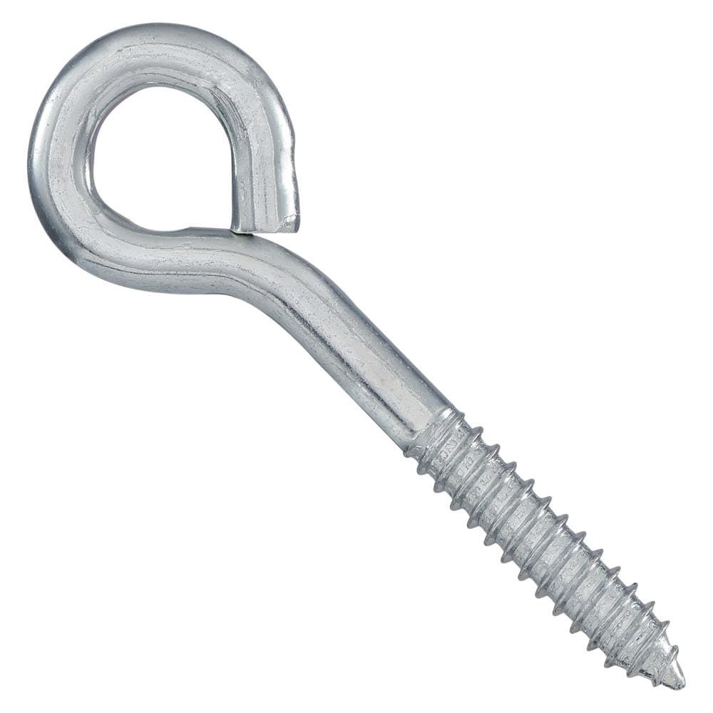 slide 3 of 6, RELIABILT 5/16-in 4-in Zinc-plated Interior/Exterior Coarse Thread Eye Bolt, 1 ct