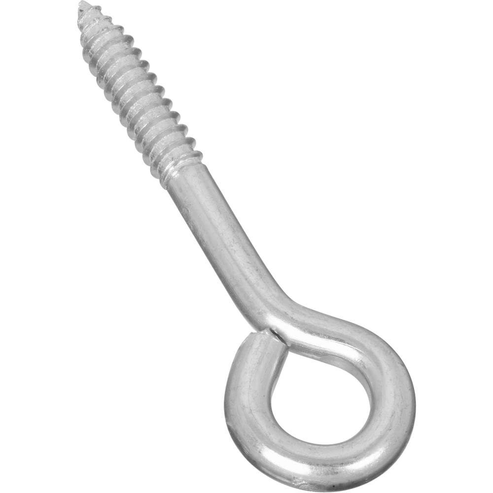 slide 4 of 6, RELIABILT 5/16-in 4-in Zinc-plated Interior/Exterior Coarse Thread Eye Bolt, 1 ct