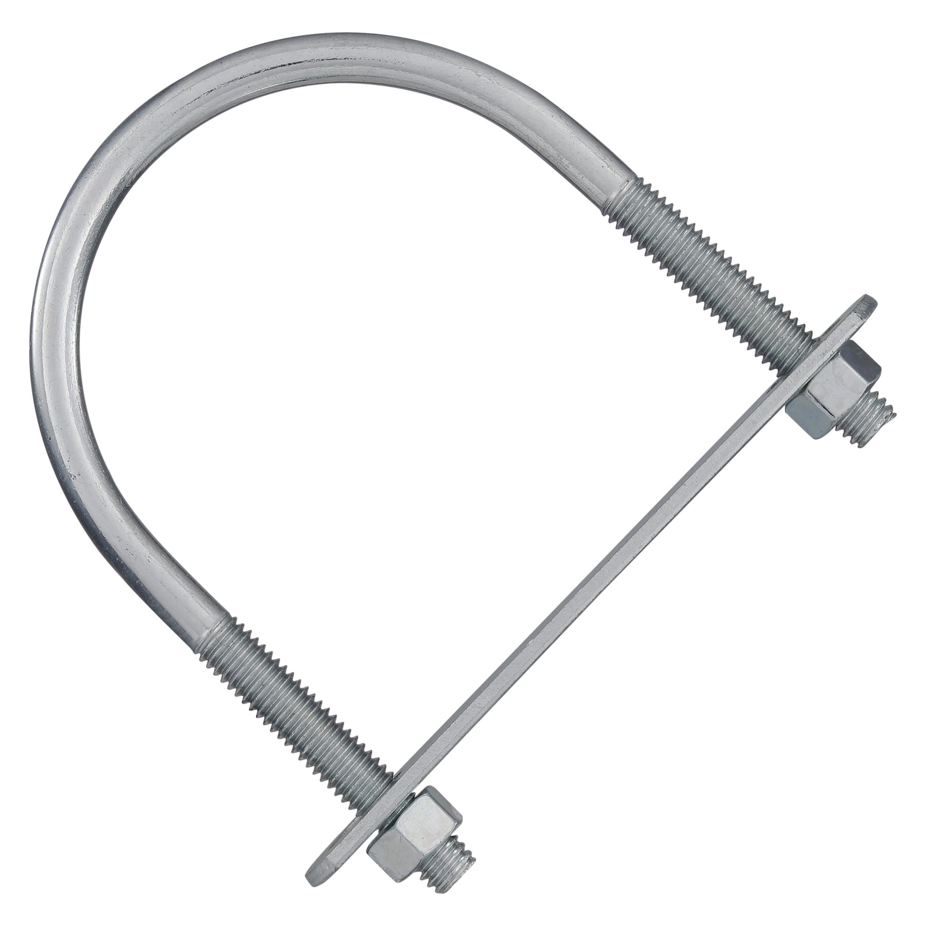 slide 2 of 5, National Hardware 3/8-in 3-7/16-in Zinc-plated Interior/Exterior Coarse Thread U-bolt Bolt, 1 ct