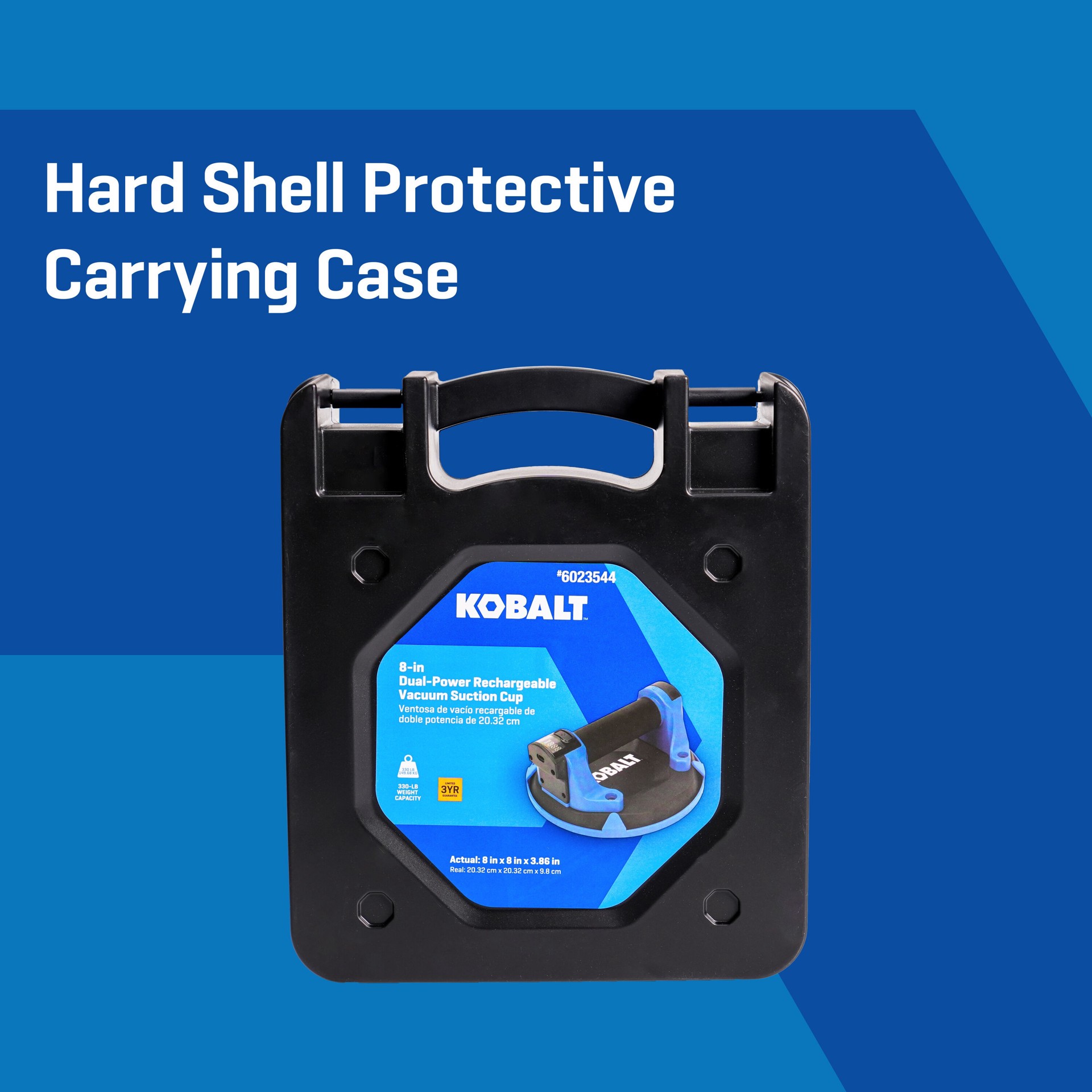 slide 4 of 6, Kobalt 330-lb 8-in Dia Plastic Tile Suction Cup, 1 ct