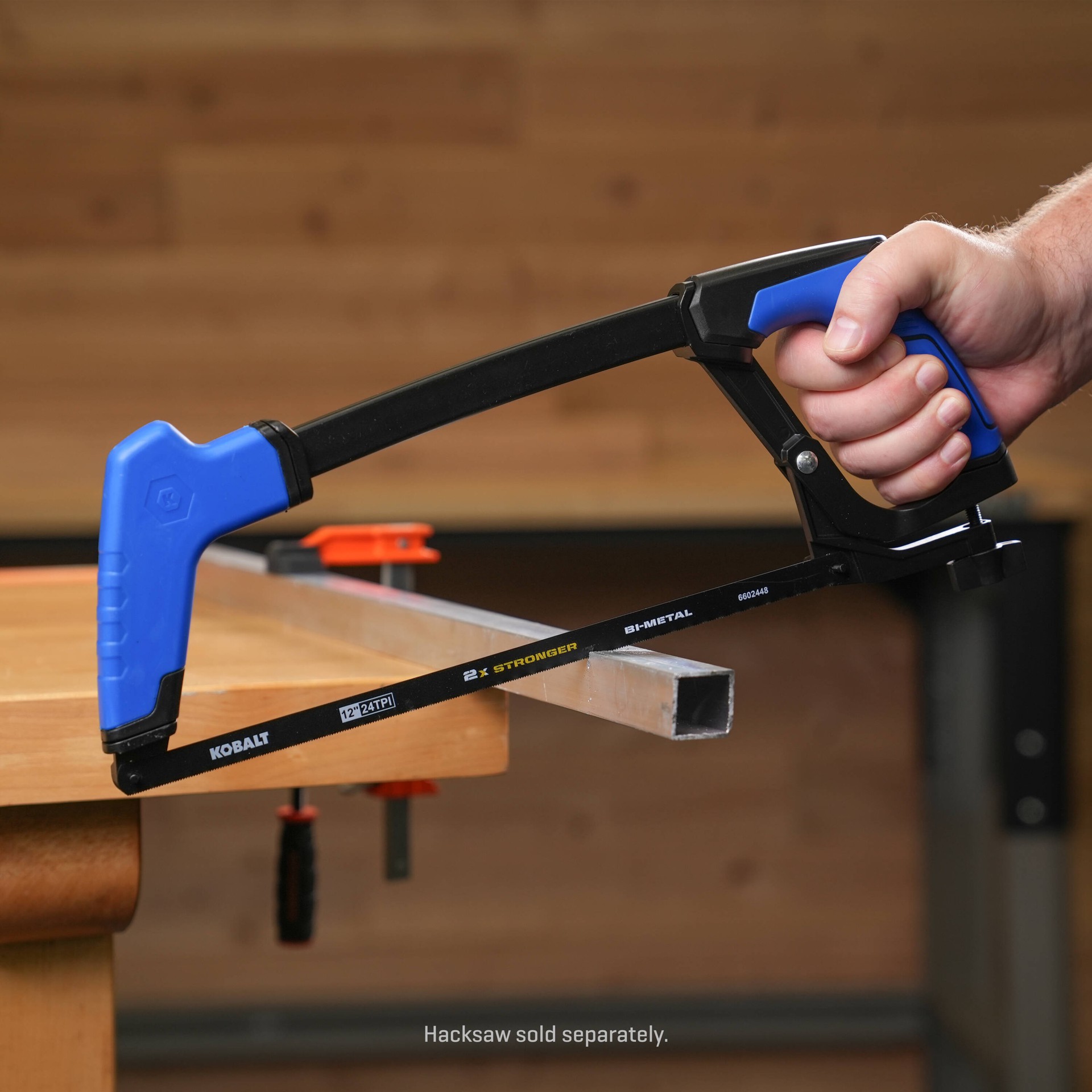 slide 4 of 4, Kobalt High Performance (2X stronger) 12-in Bi-metal Fine finish cut Hacksaw blade 3 -Pack, 1 ct