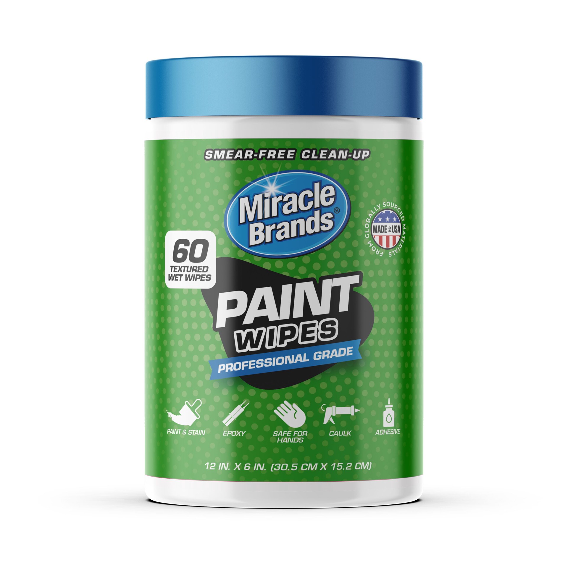 slide 1 of 1, Miracle Brands Hand Cleaner Wipes 60 Count, 1 ct