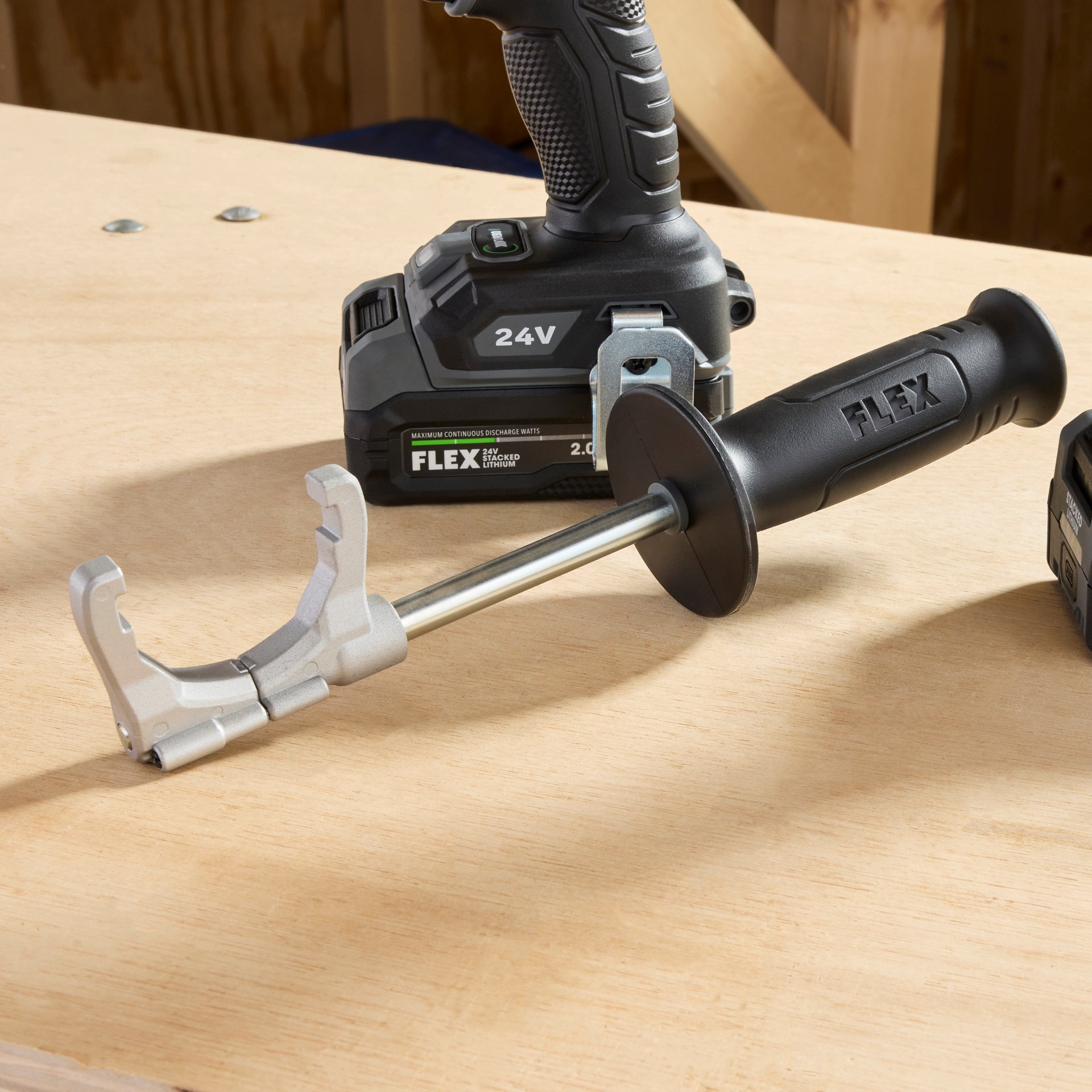 slide 6 of 6, FLEX 24-volt 2-Tool Brushless Power Tool Combo Kit with Soft Case (2-Batteries and Charger Included), 1 ct