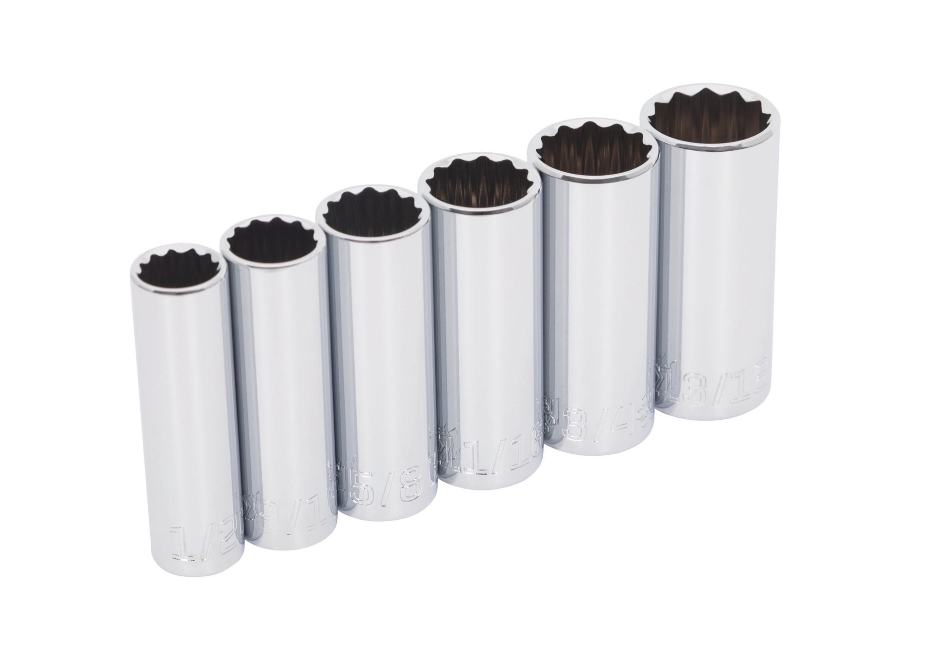 slide 2 of 4, Kobalt 3/8-in Drive Standard (SAE) Deep Socket Set 6 -Pieces, 1 ct