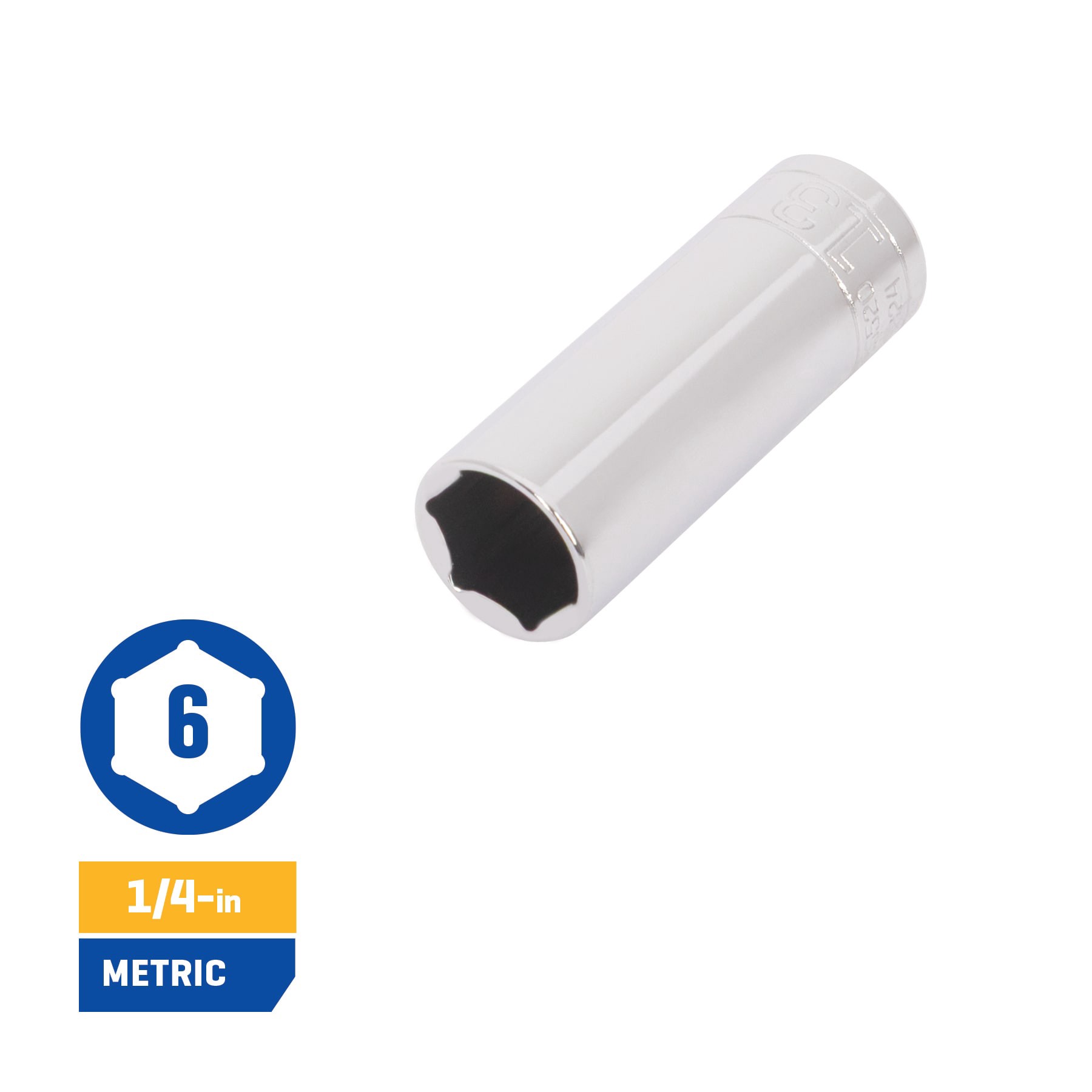 slide 3 of 3, Kobalt 1/4-in Drive Metric Shallow Socket Set 6 -Pieces, 1 ct