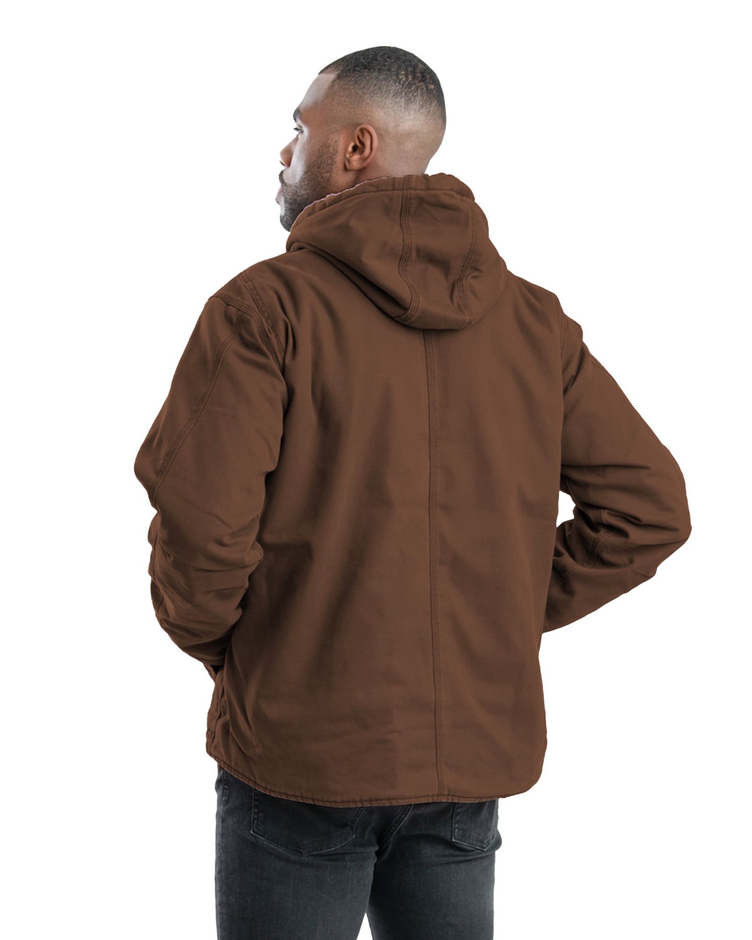 slide 2 of 4, BERNE APPAREL Men's Bark Medium Weight Canvas Hooded Insulated Jacket (Medium), 1 ct