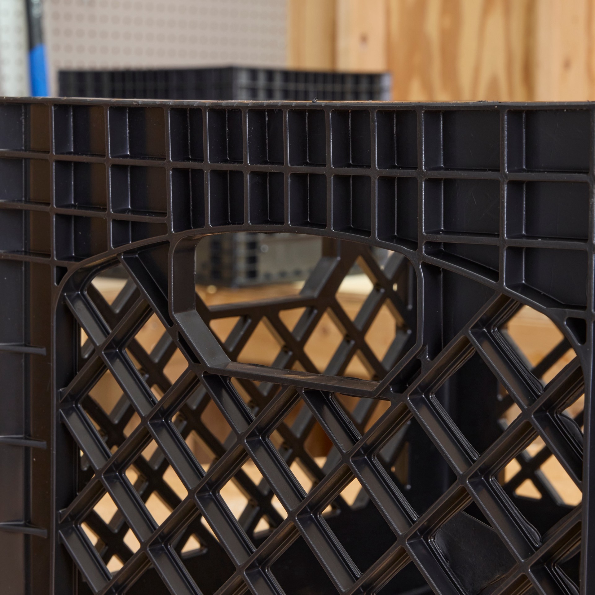 slide 3 of 6, Project Source Small 6 -Gallons ( 24 -Quarts ) black Heavy Duty Stackable Tote, 1 ct