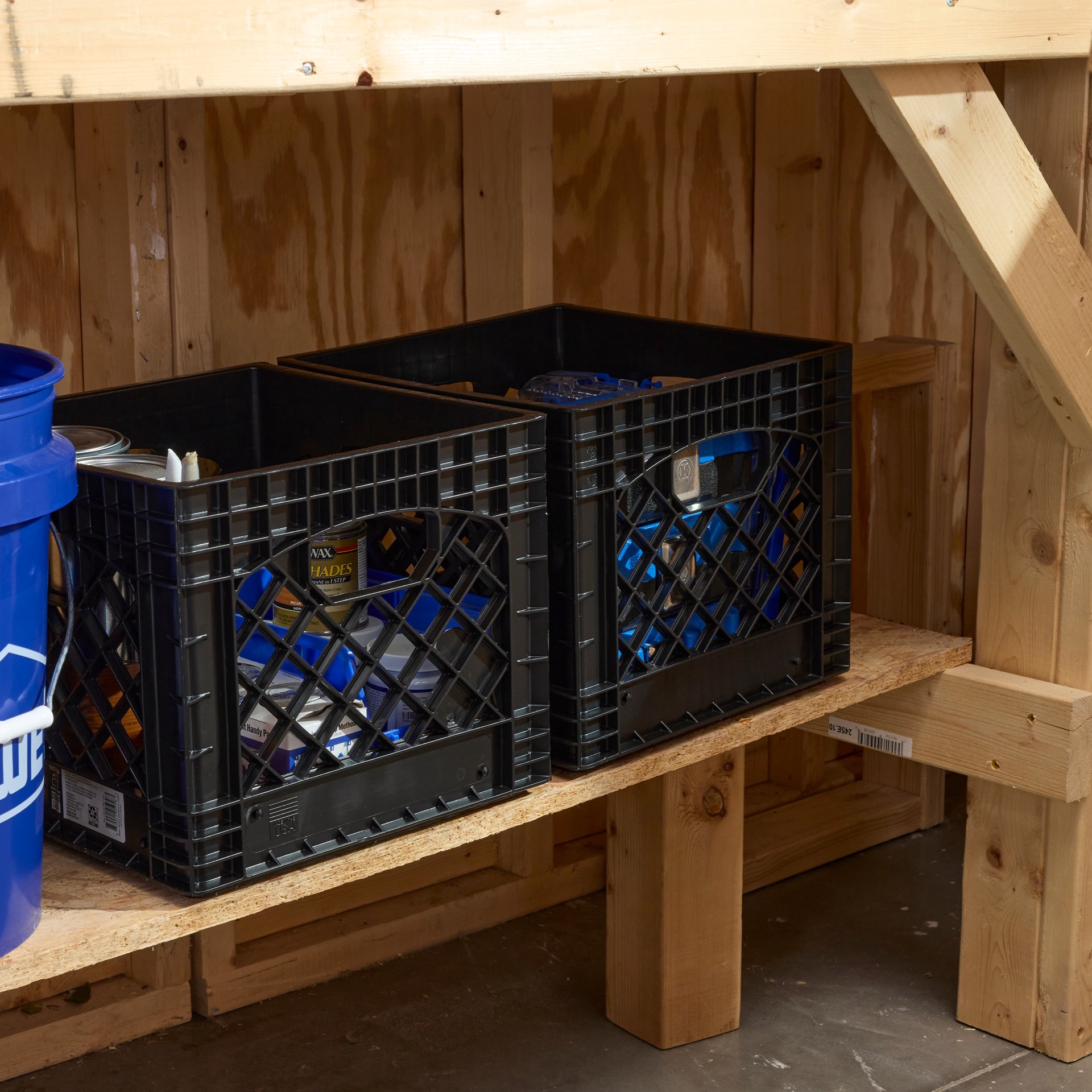 slide 5 of 6, Project Source Small 6 -Gallons ( 24 -Quarts ) black Heavy Duty Stackable Tote, 1 ct