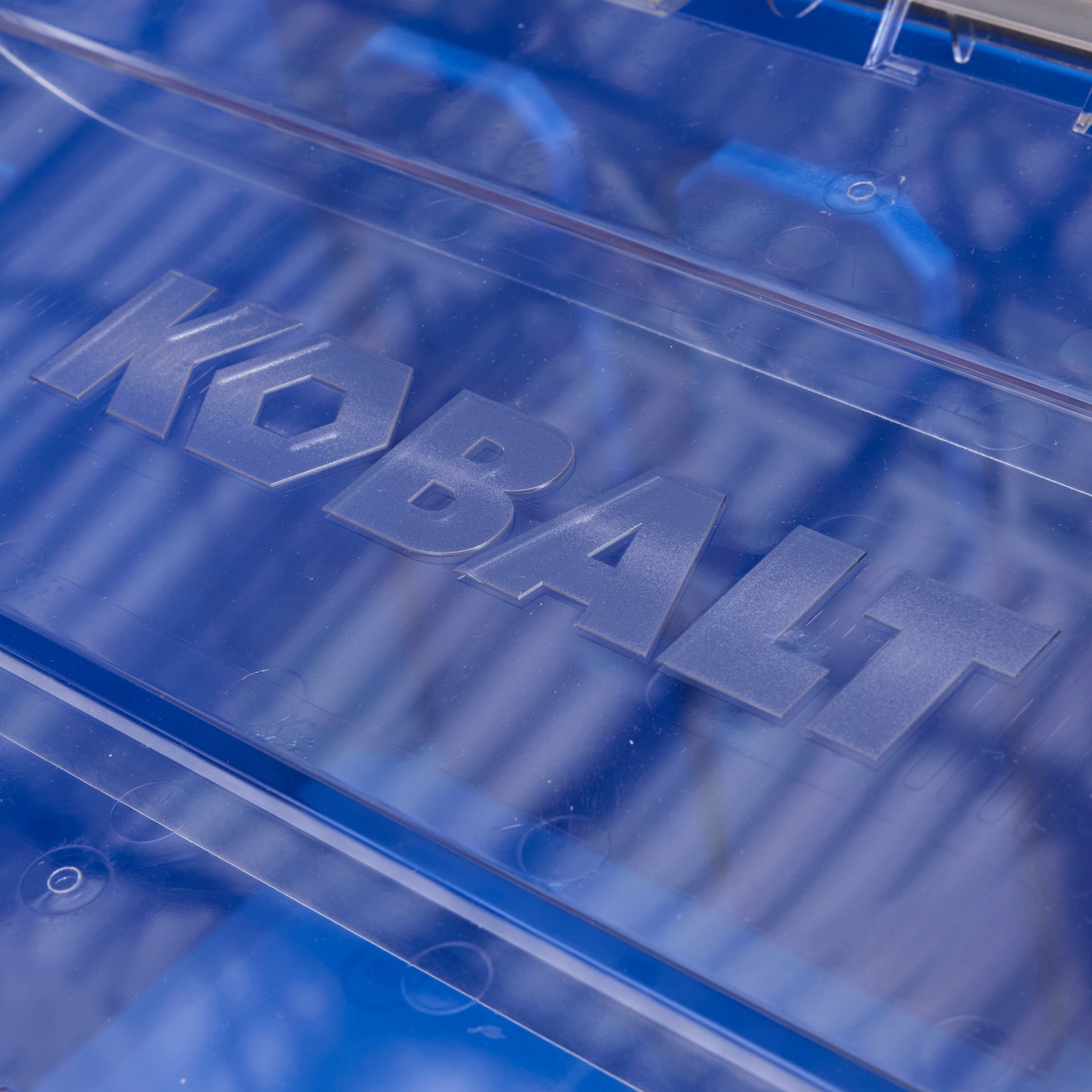 slide 3 of 6, Kobalt Large 20 -Gallons ( 80 -Quarts ) blue Heavy Duty Stackable Tote with Latching Lid, 1 ct